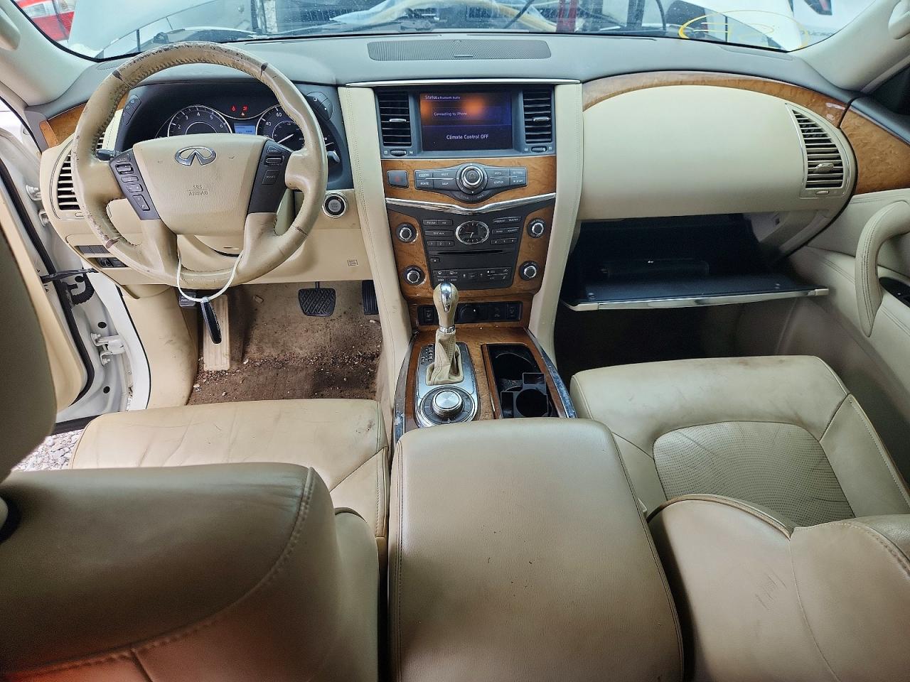 2013 Infiniti Qx56 Base White vin: JN8AZ2NE4D9041487
