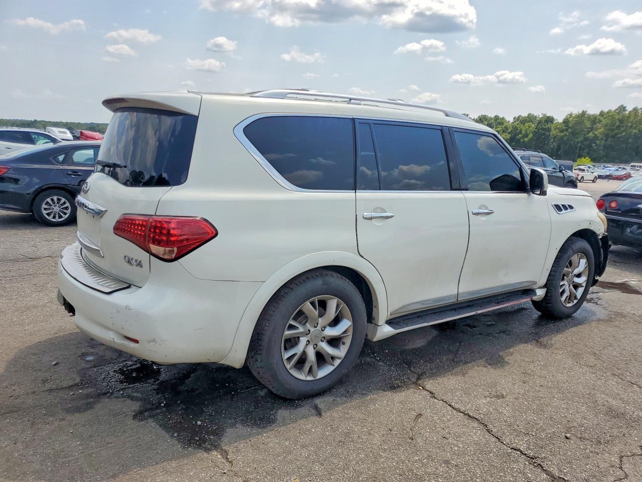 2013 Infiniti Qx56 Base White vin: JN8AZ2NE4D9041487