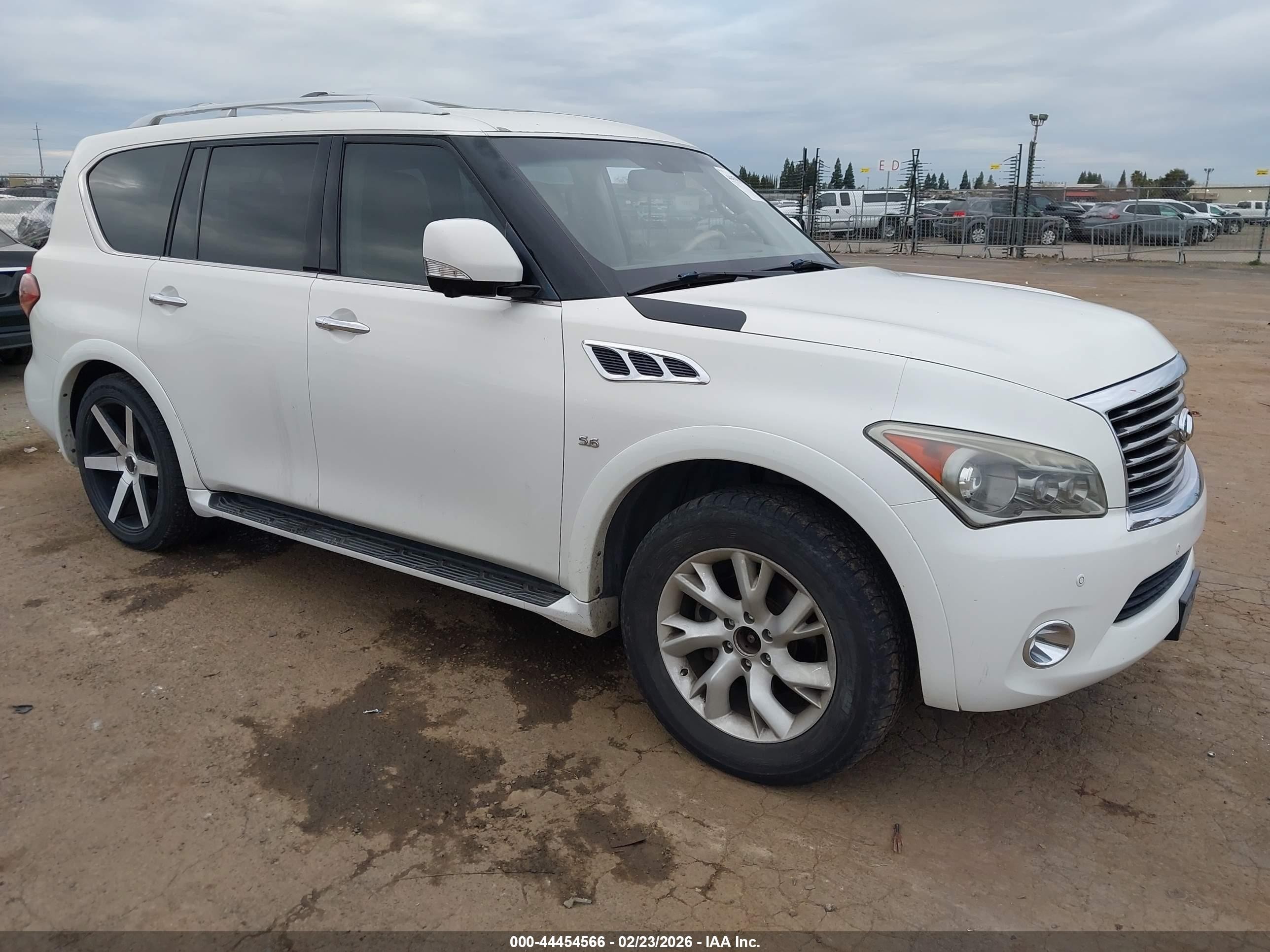 2014 Infiniti Qx80   Белый vin: JN8AZ2NE4E9063197