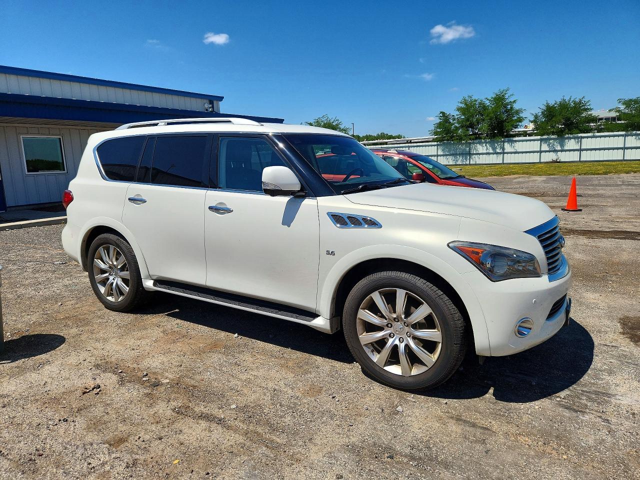 2014 Infiniti Qx80 Base White vin: JN8AZ2NE4E9067251