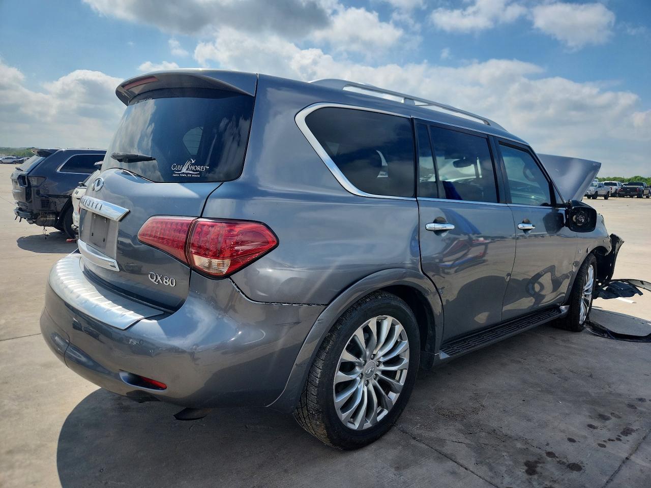 2015 Infiniti Qx80 Base Silver vin: JN8AZ2NE4F9080776