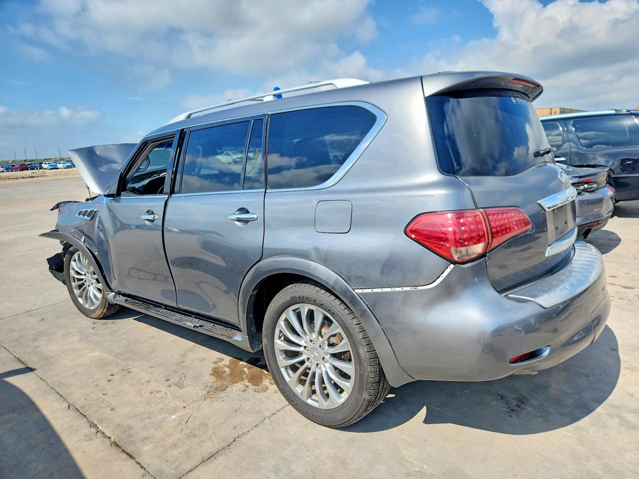 2015 Infiniti Qx80 Base Silver vin: JN8AZ2NE4F9080776