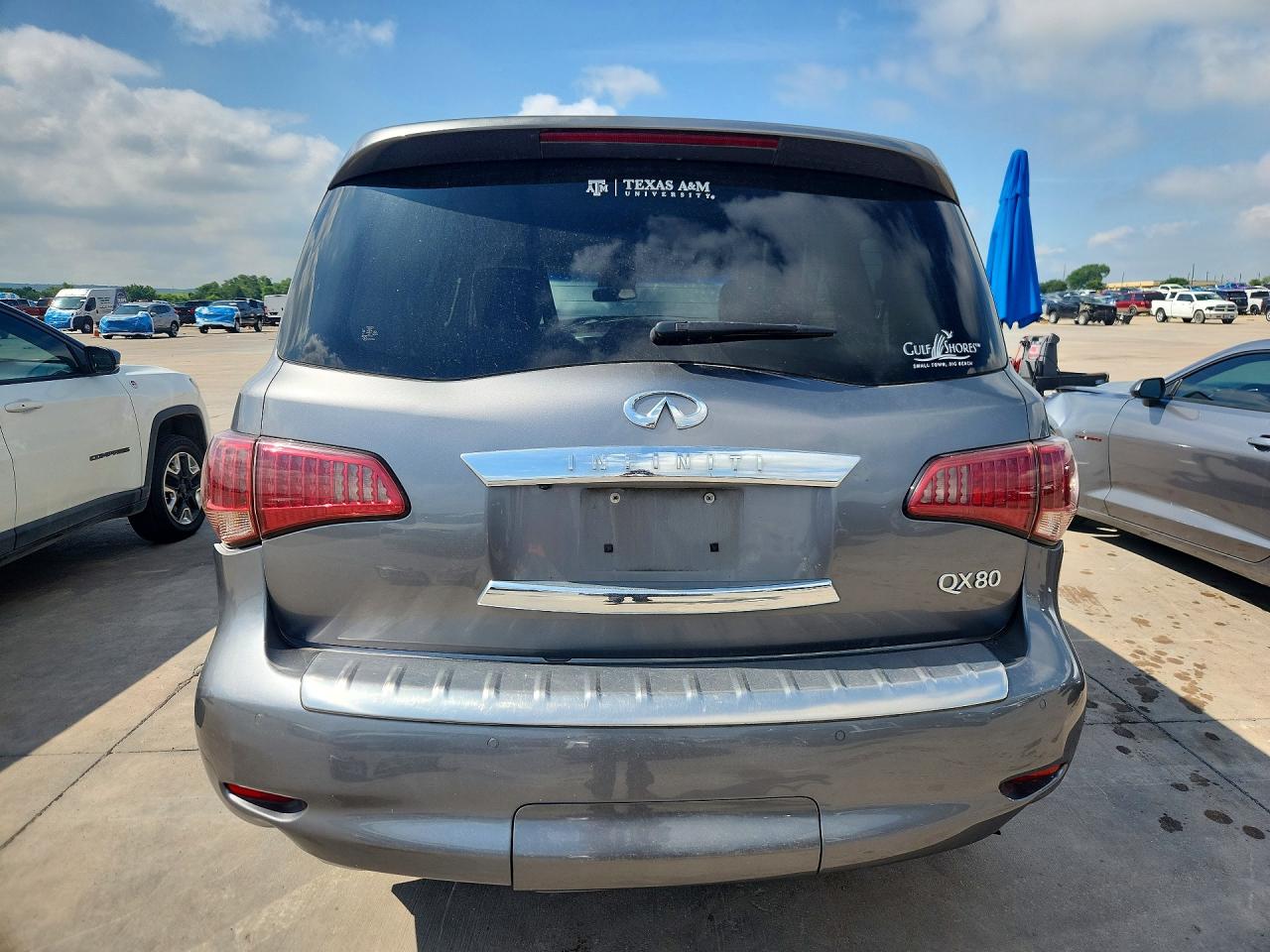 2015 Infiniti Qx80 Base Silver vin: JN8AZ2NE4F9080776