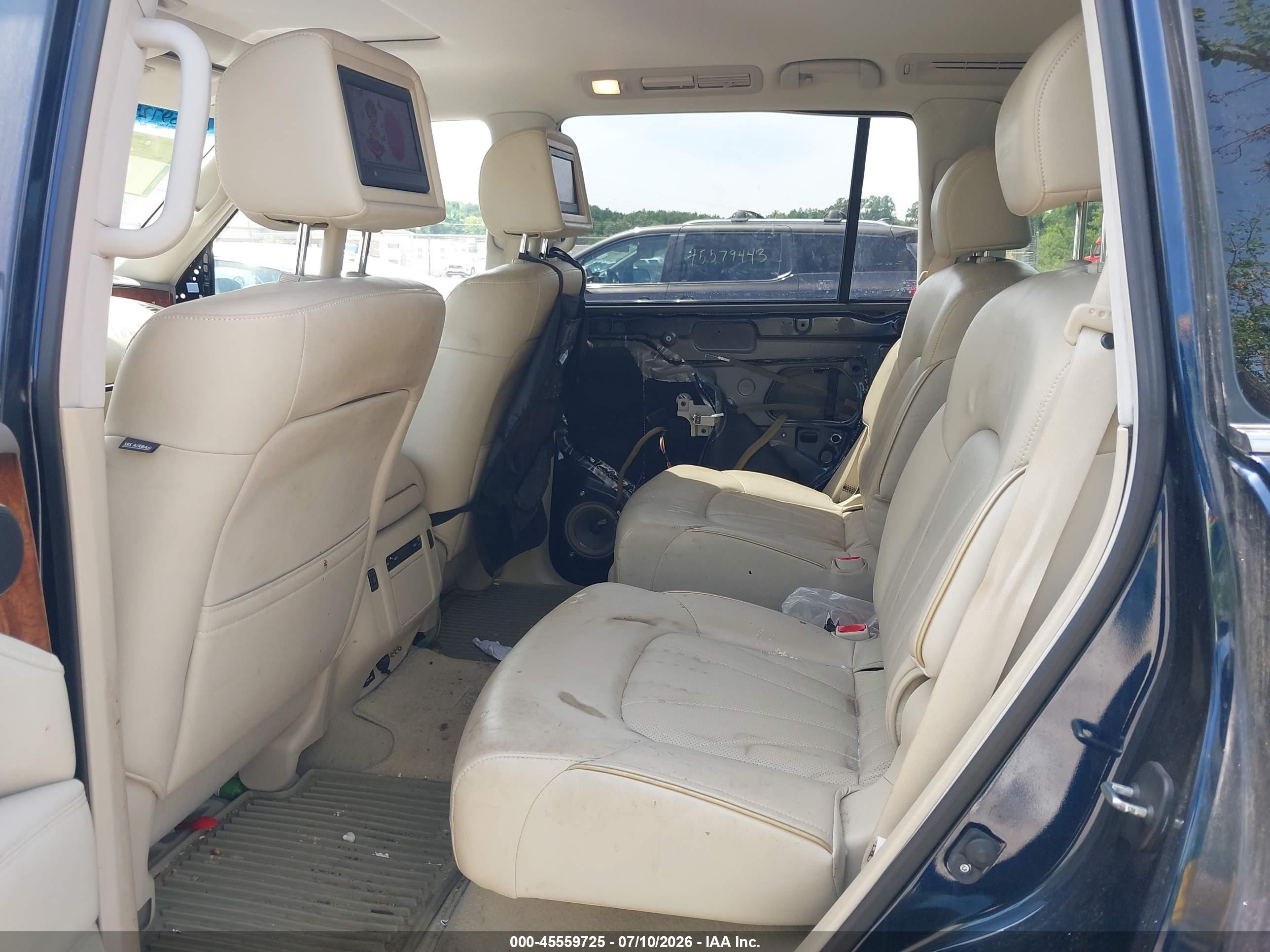 2015 Infiniti Qx80 Синий vin: JN8AZ2NE4F9083094