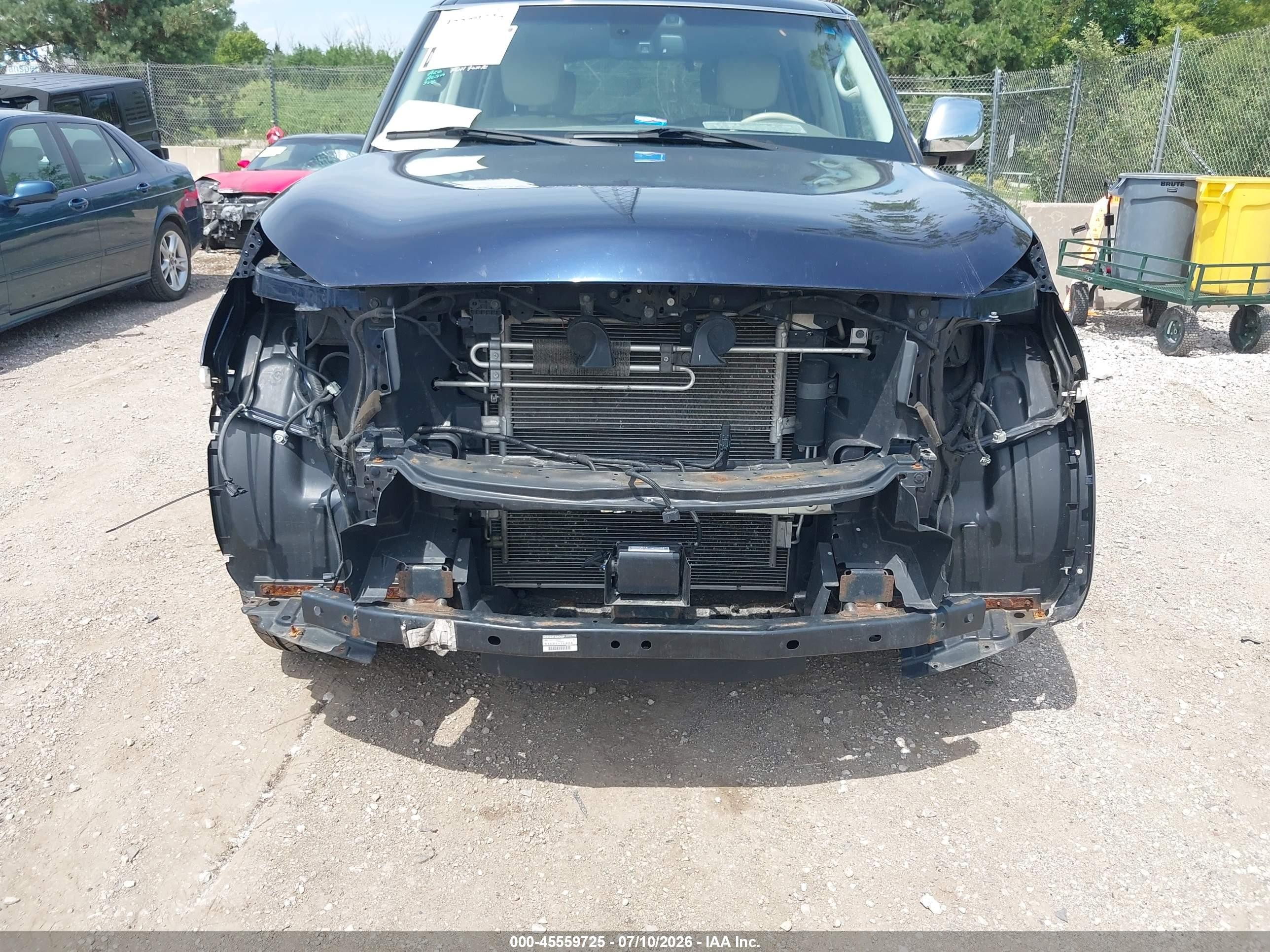 2015 Infiniti Qx80 Синий vin: JN8AZ2NE4F9083094