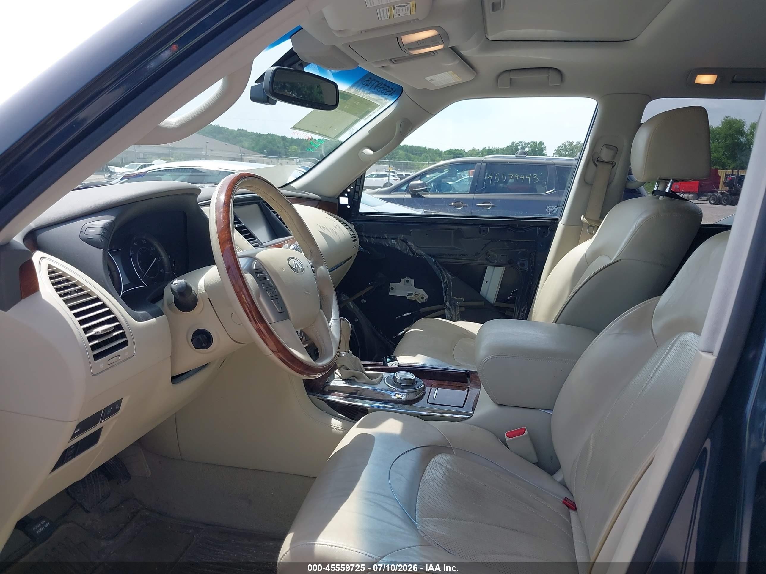 2015 Infiniti Qx80 Синий vin: JN8AZ2NE4F9083094