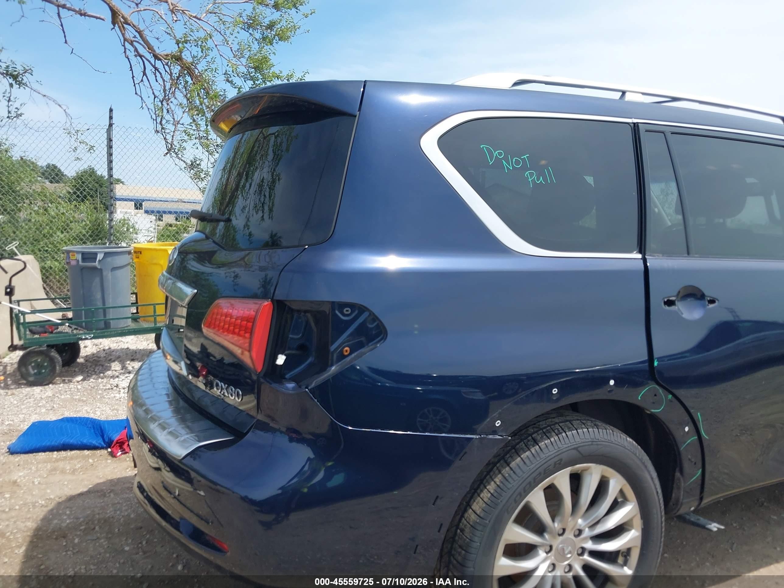 2015 Infiniti Qx80 Синий vin: JN8AZ2NE4F9083094