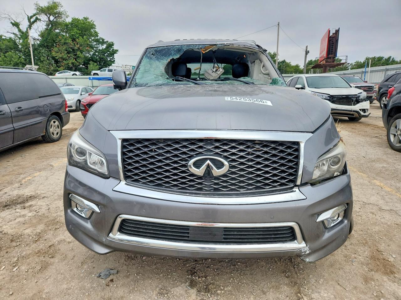 2015 Infiniti Qx80 Base Gray vin: JN8AZ2NE4F9083385