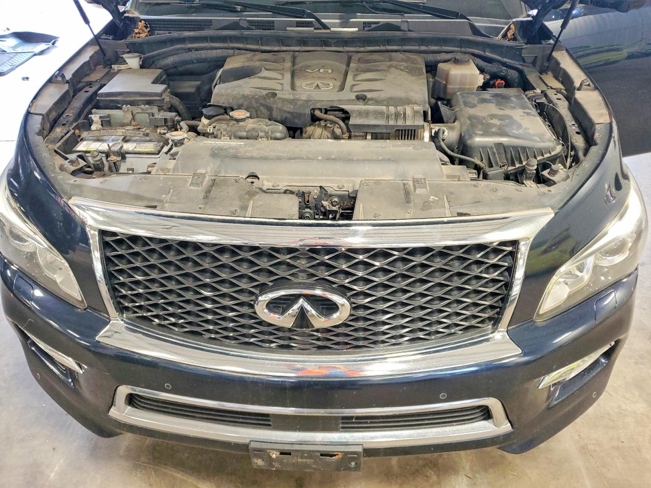2015 Infiniti Qx80 Base Blue vin: JN8AZ2NE4F9086478
