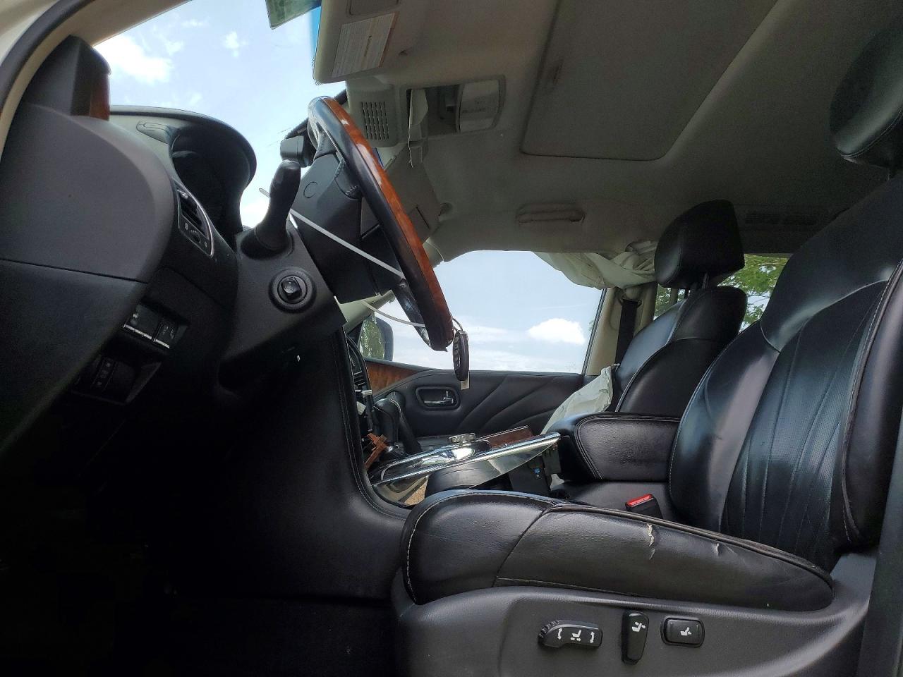 2015 Infiniti Qx80 White vin: JN8AZ2NE4F9087419