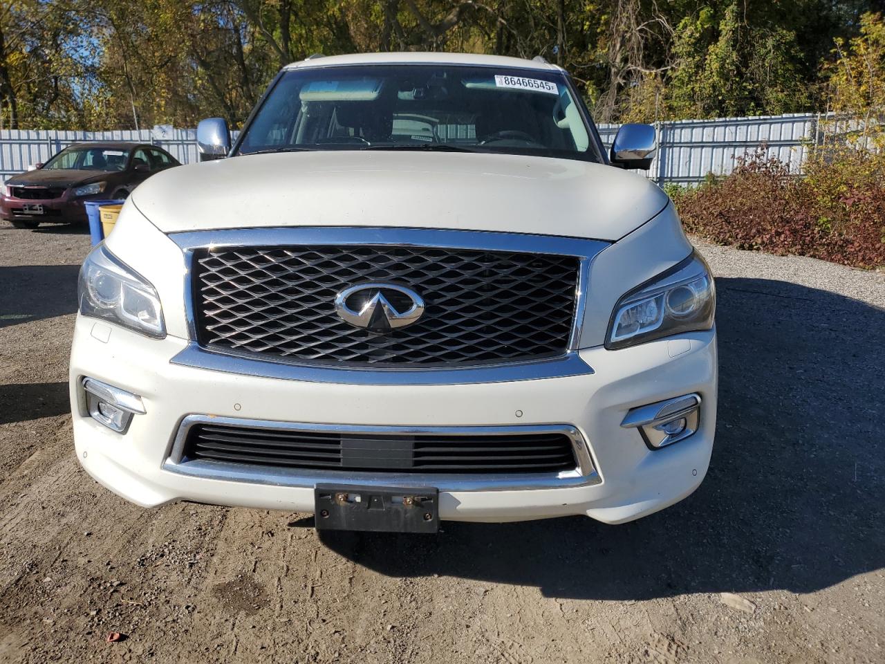 2015 Infiniti Qx80 White vin: JN8AZ2NE4F9087419