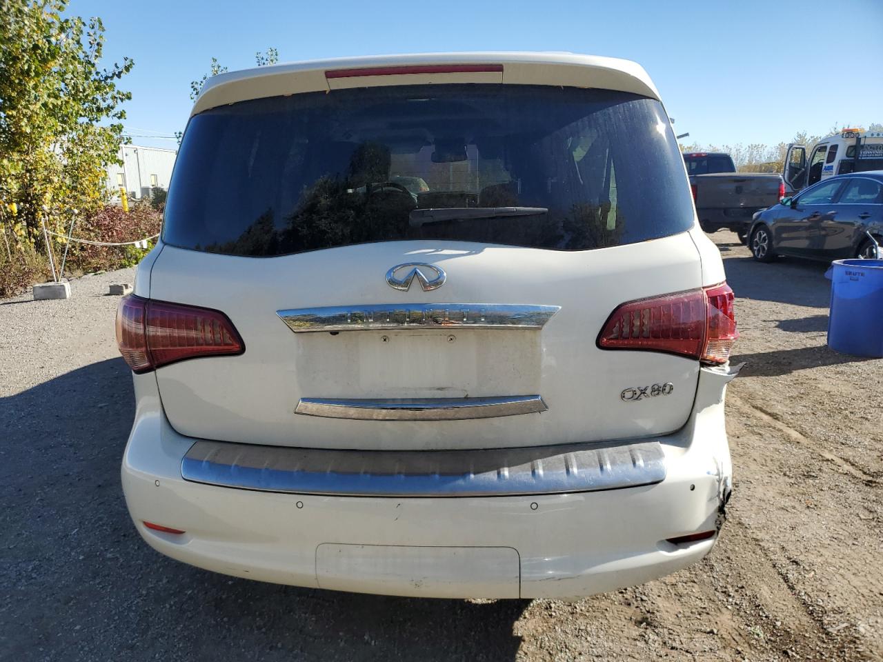 2015 Infiniti Qx80 White vin: JN8AZ2NE4F9087419