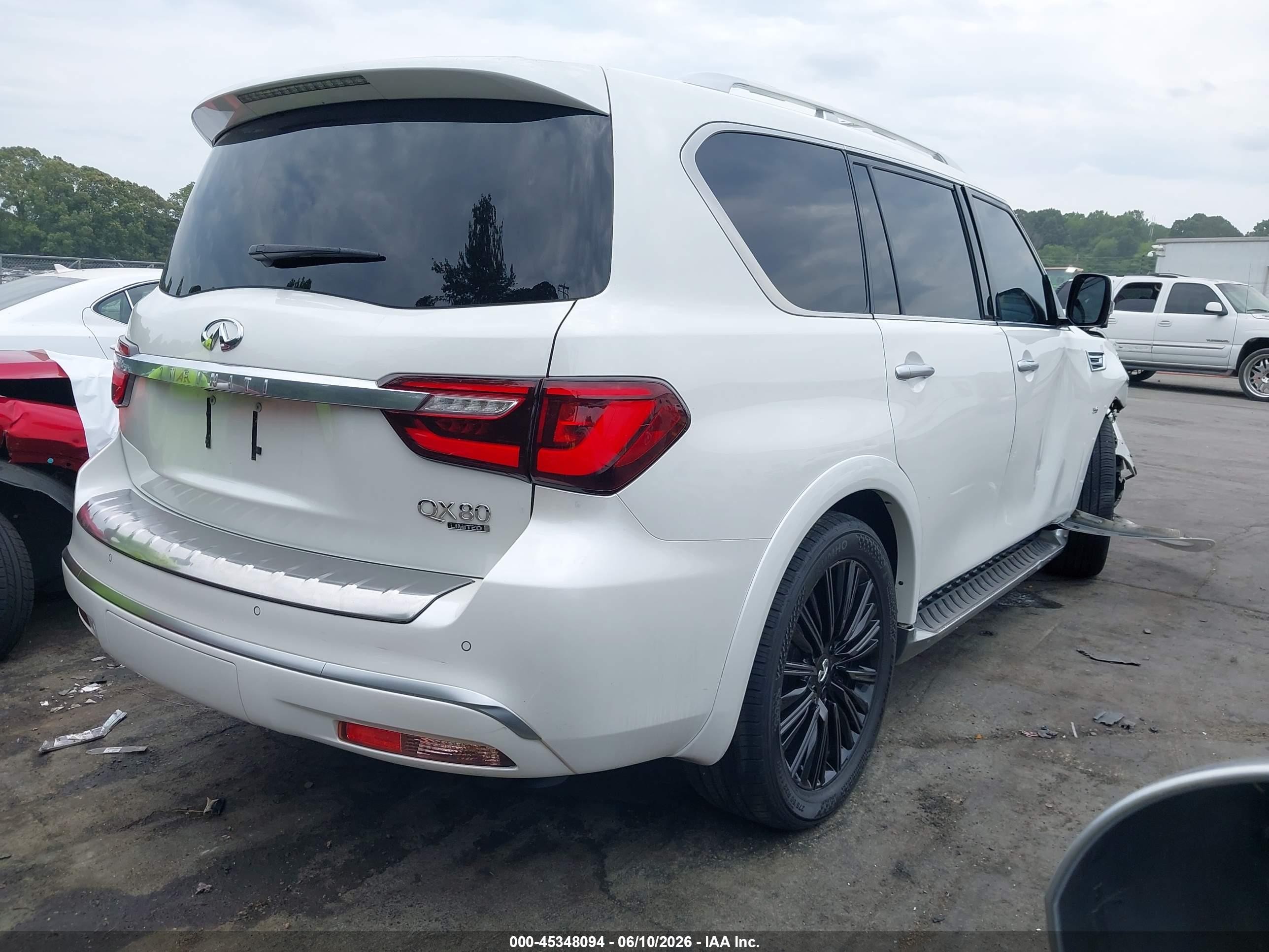 2019 Infiniti Qx80 Limited White vin: JN8AZ2NE4K9229424