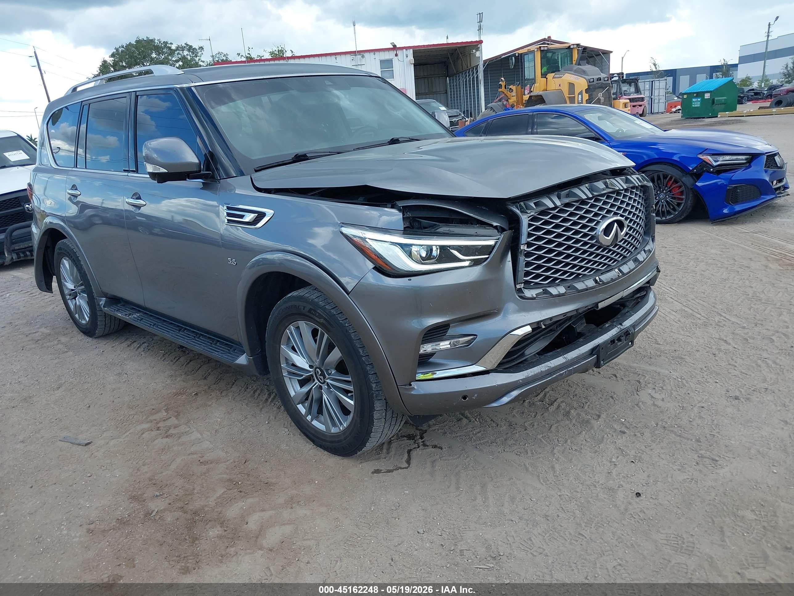 2019 Infiniti Qx80 Luxe Gray vin: JN8AZ2NE4K9235952