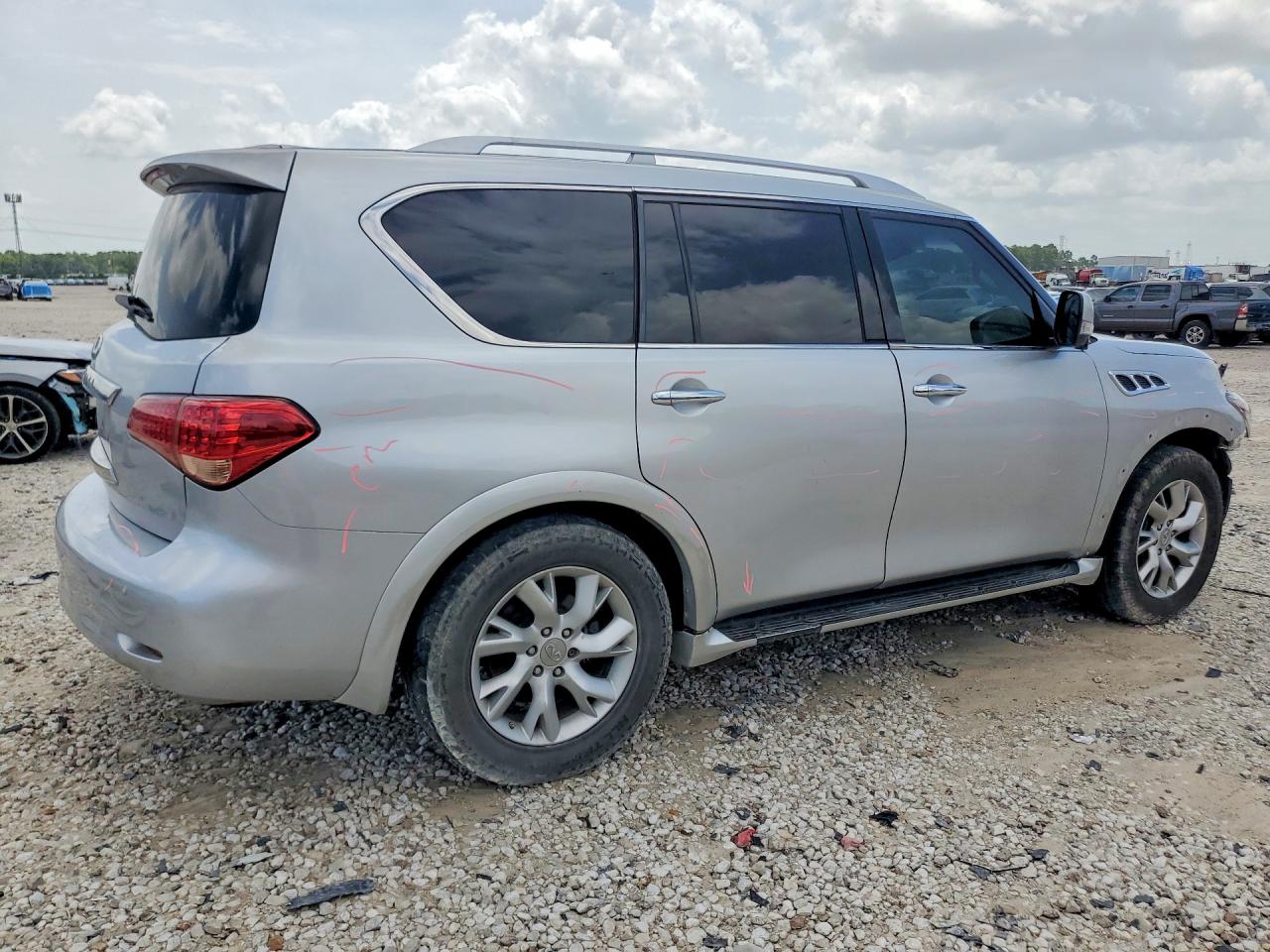 2011 Infiniti Qx56 Base Silver vin: JN8AZ2NE5B9001836