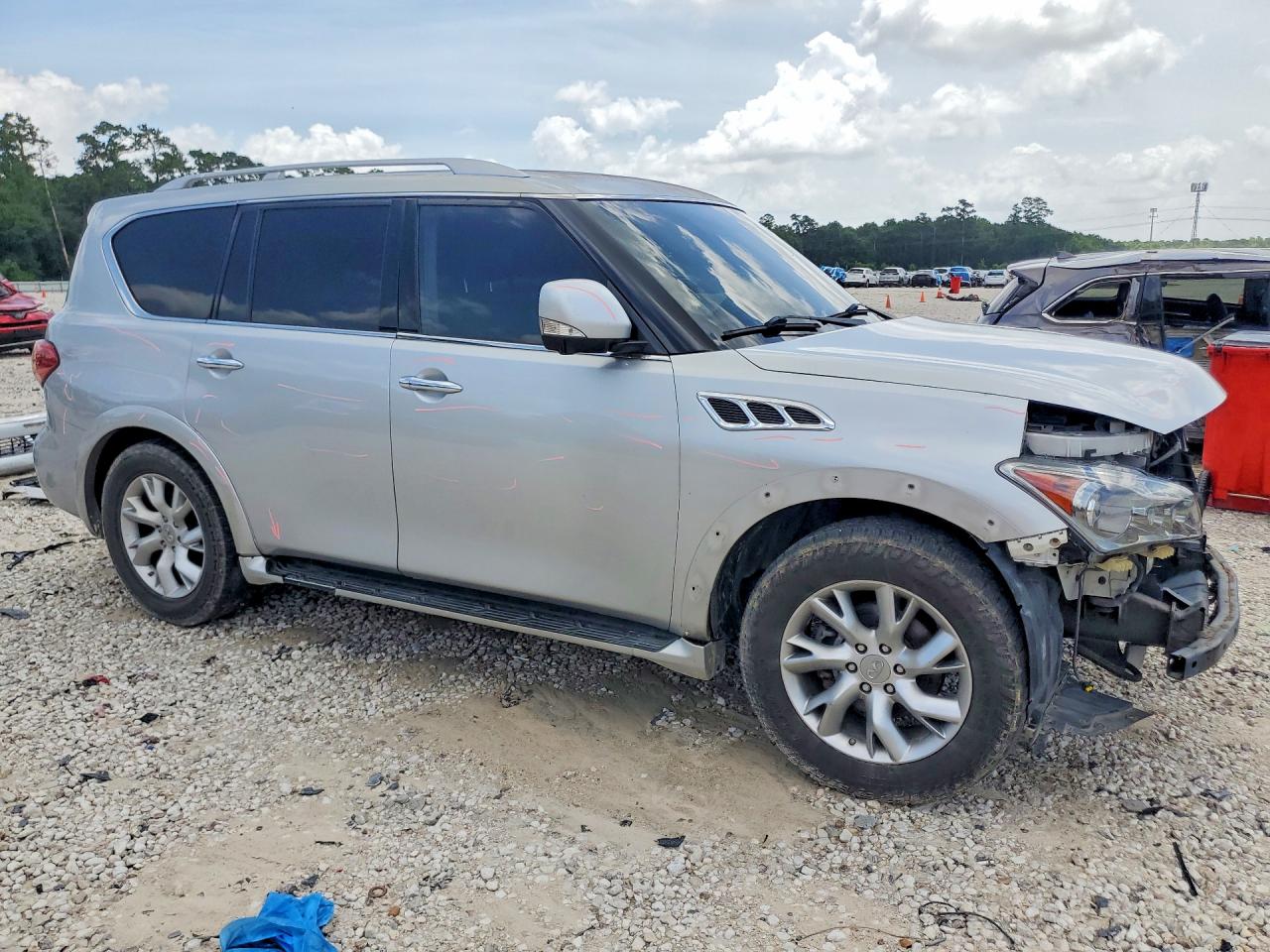 2011 Infiniti Qx56 Base Silver vin: JN8AZ2NE5B9001836