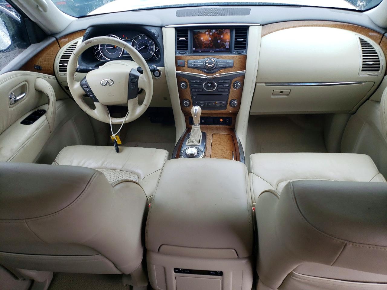 2011 Infiniti Qx56 Base White vin: JN8AZ2NE5B9003165