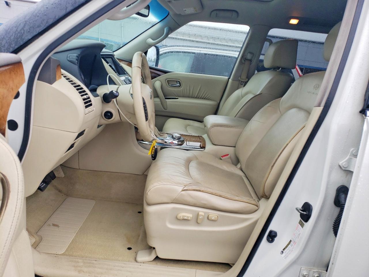 2011 Infiniti Qx56 Base White vin: JN8AZ2NE5B9003165