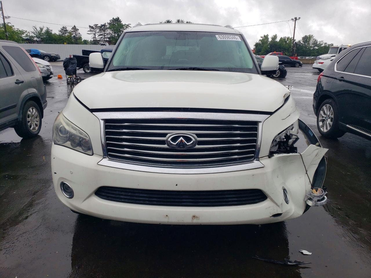 2011 Infiniti Qx56 Base White vin: JN8AZ2NE5B9003165