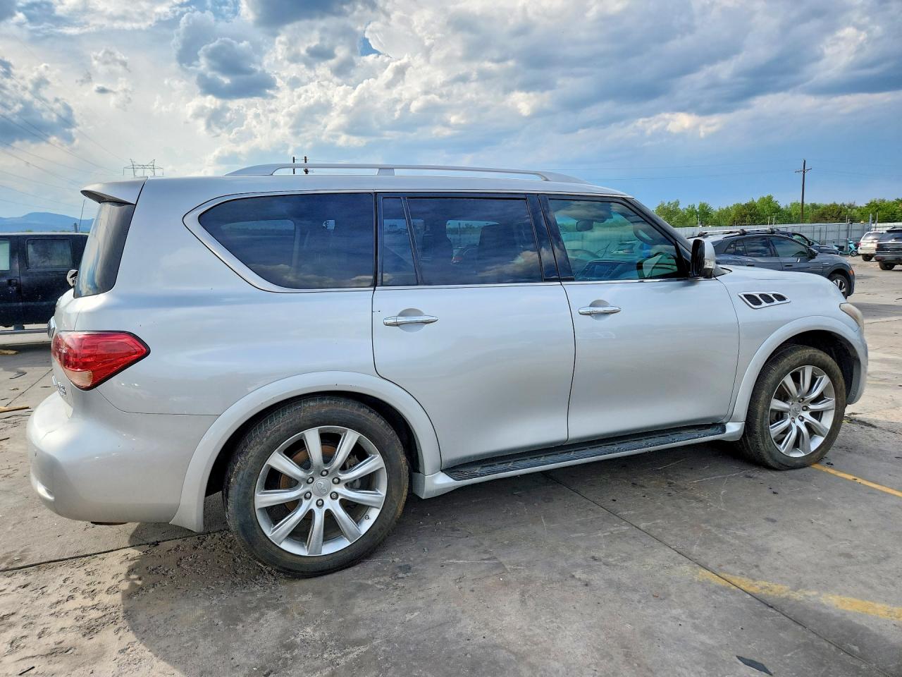 2012 Infiniti Qx56 Base Silver vin: JN8AZ2NE5C9019755