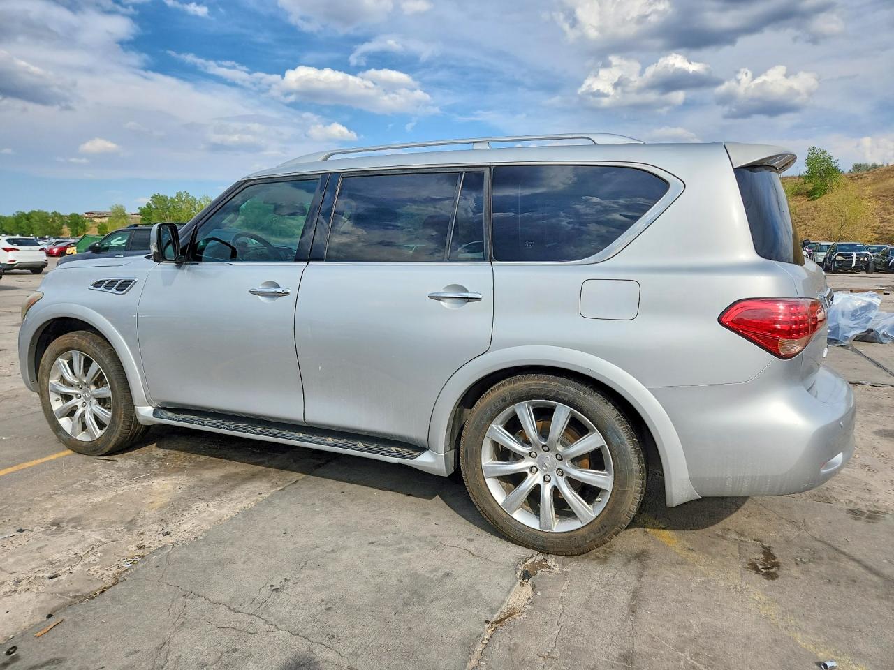 2012 Infiniti Qx56 Base Silver vin: JN8AZ2NE5C9019755