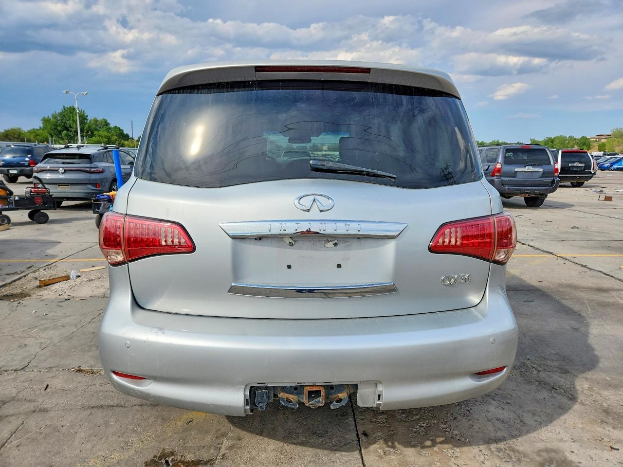 2012 Infiniti Qx56 Base Silver vin: JN8AZ2NE5C9019755