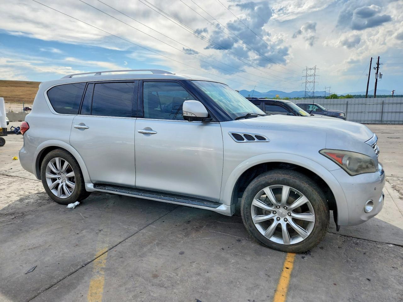 2012 Infiniti Qx56 Base Silver vin: JN8AZ2NE5C9019755