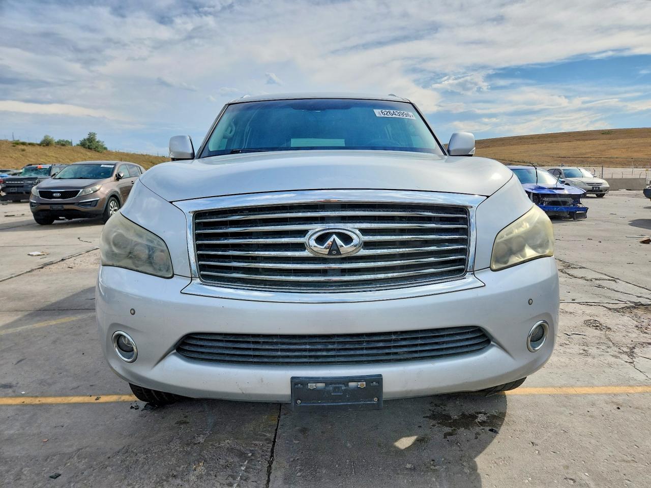 2012 Infiniti Qx56 Base Silver vin: JN8AZ2NE5C9019755