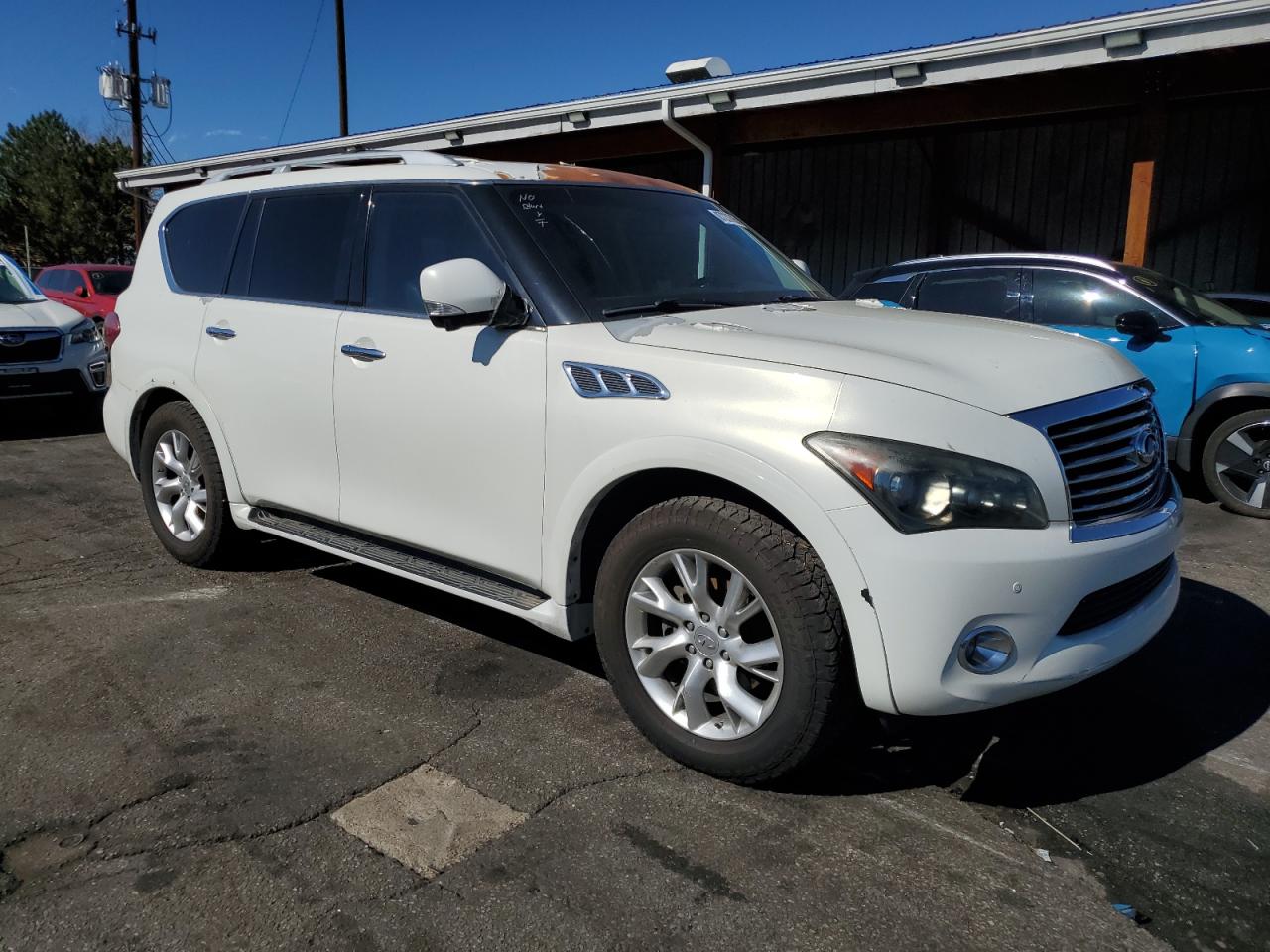 2012 Infiniti Qx56 Белый vin: JN8AZ2NE5C9020288