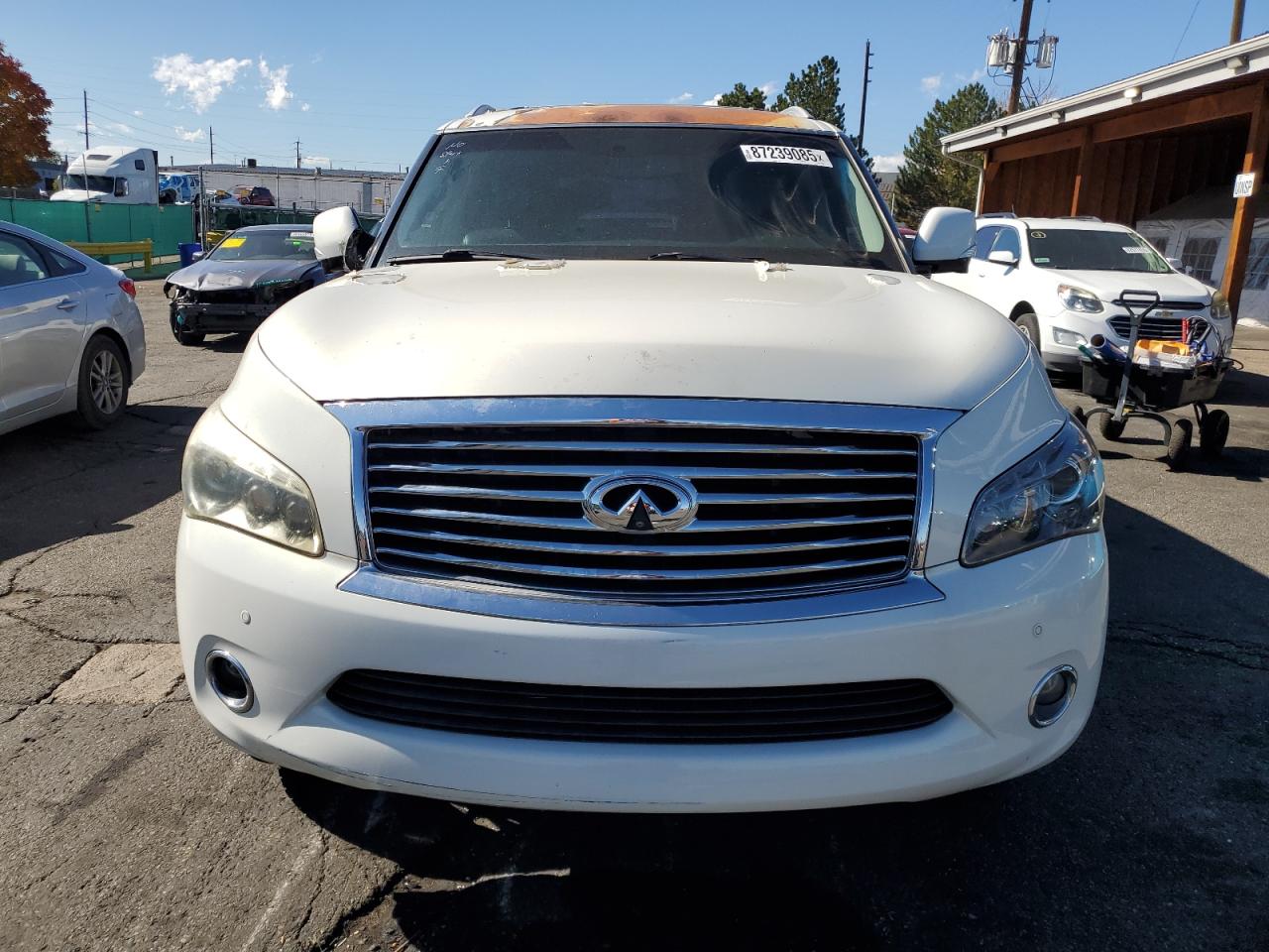 2012 Infiniti Qx56 Белый vin: JN8AZ2NE5C9020288