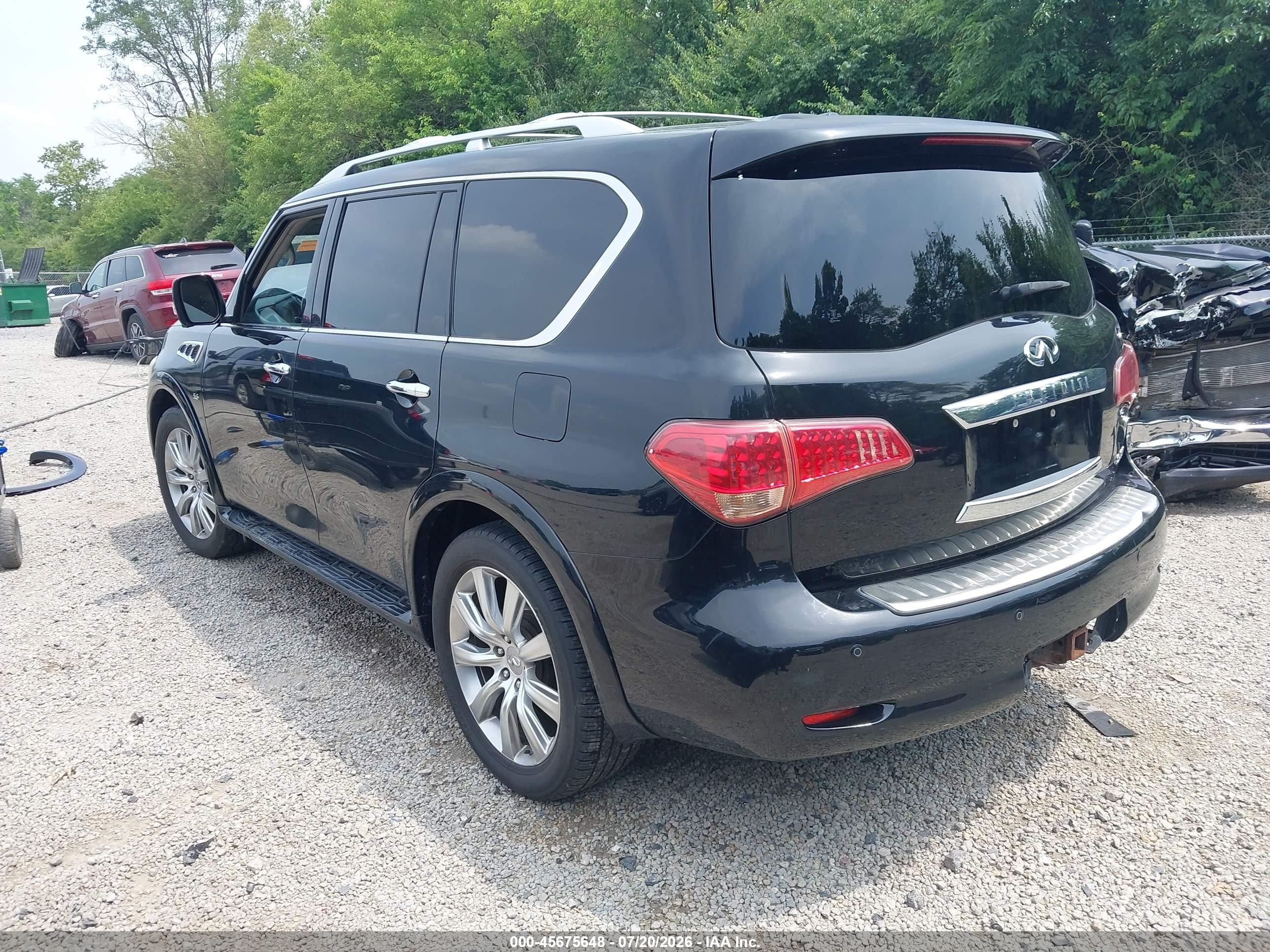 2014 Infiniti Qx80 Black vin: JN8AZ2NE5E9063239