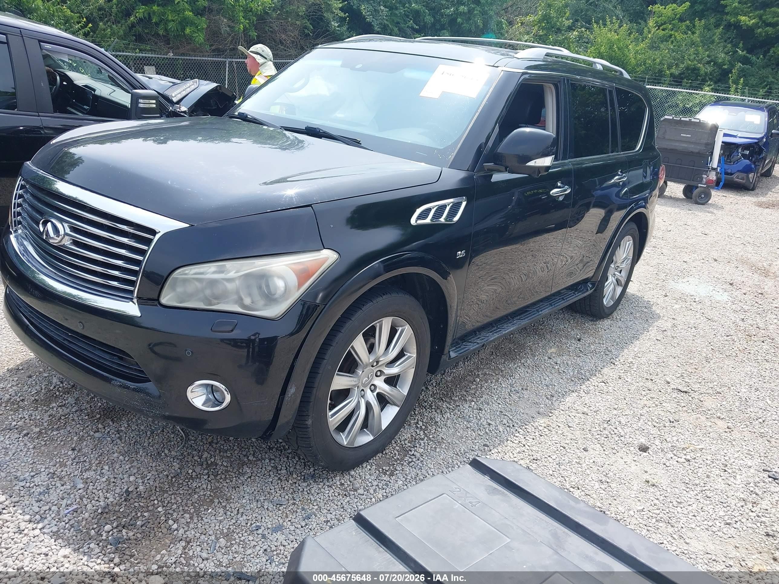 2014 Infiniti Qx80 Black vin: JN8AZ2NE5E9063239