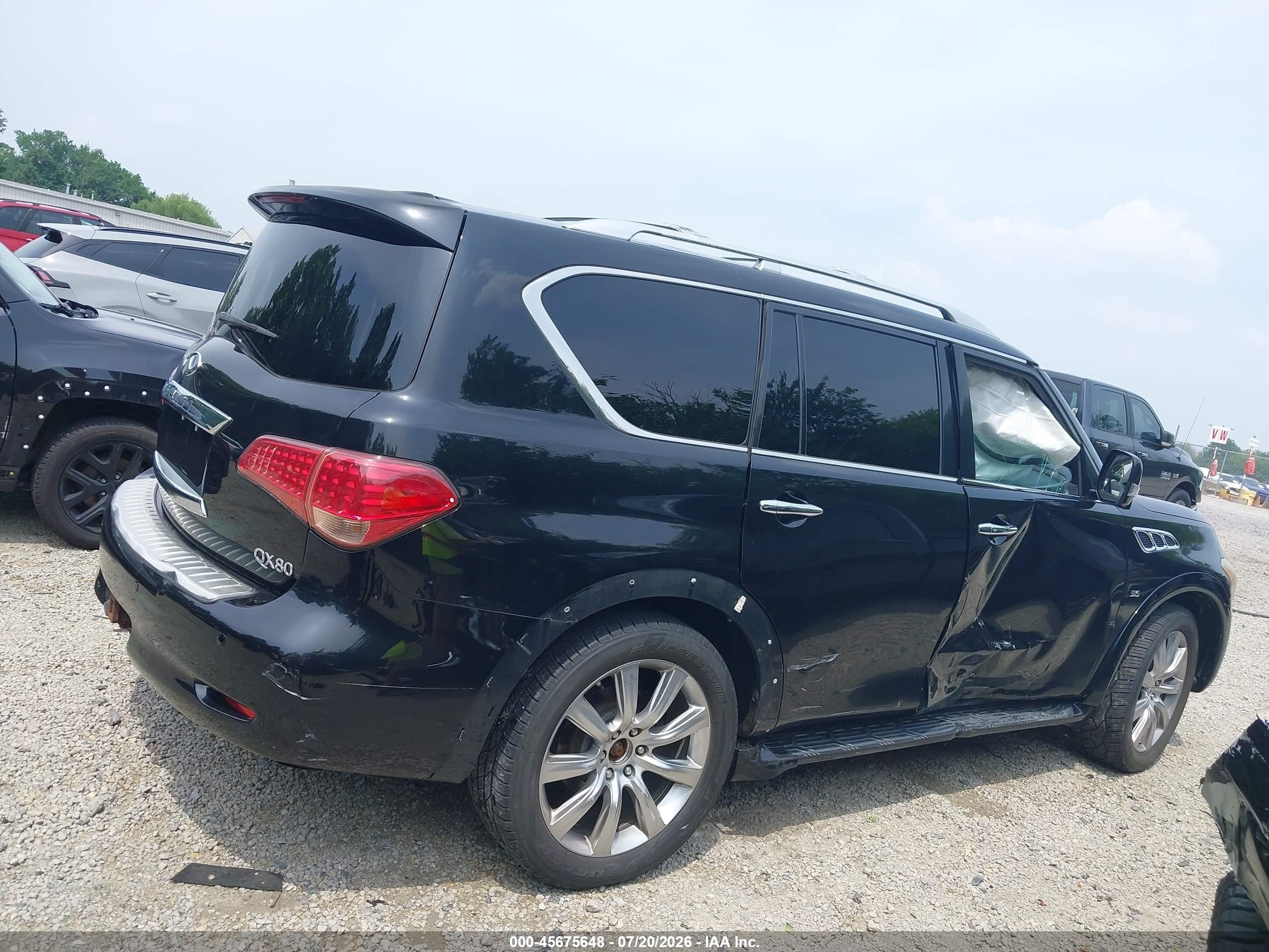 2014 Infiniti Qx80 Black vin: JN8AZ2NE5E9063239