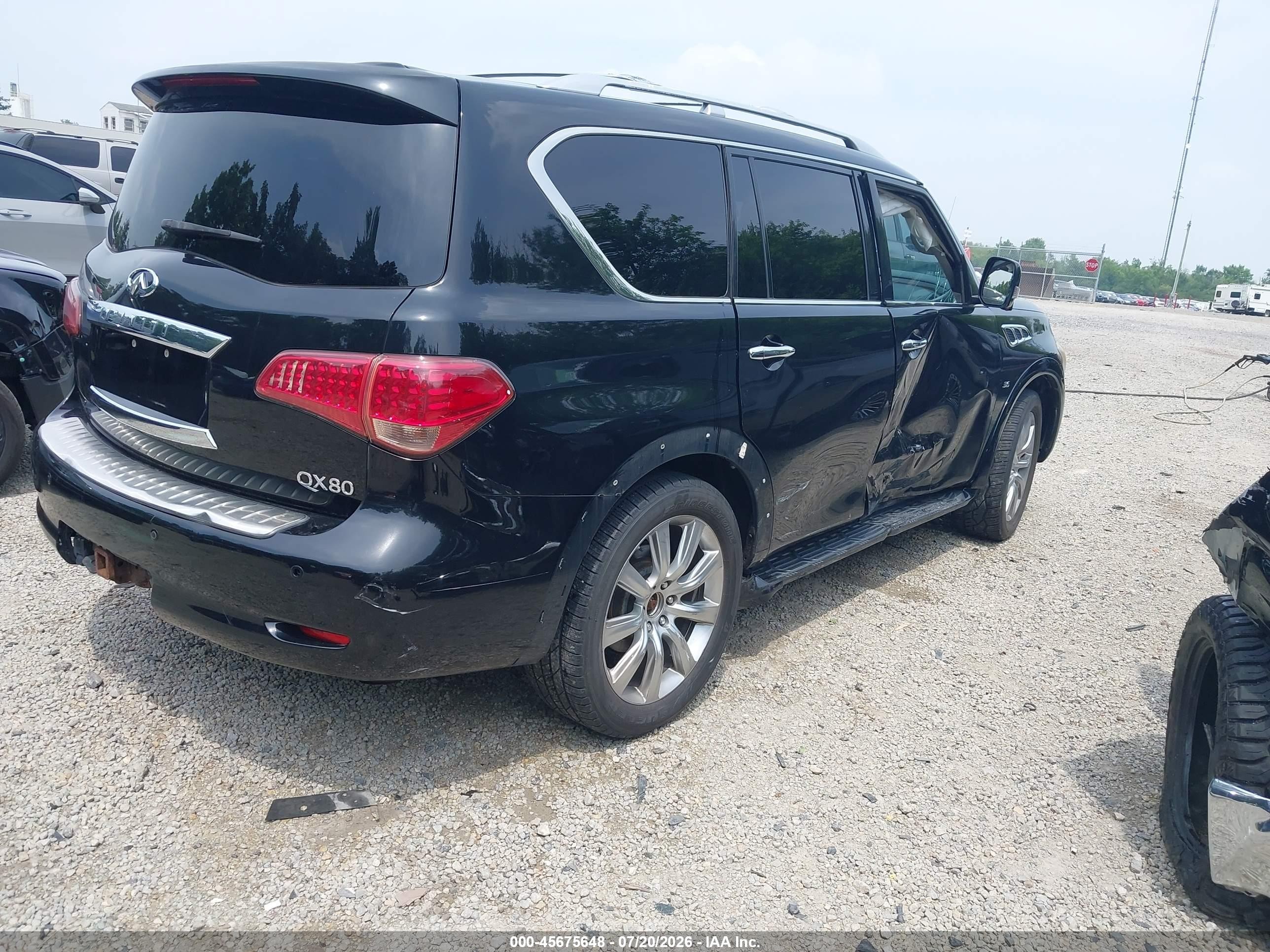 2014 Infiniti Qx80 Black vin: JN8AZ2NE5E9063239