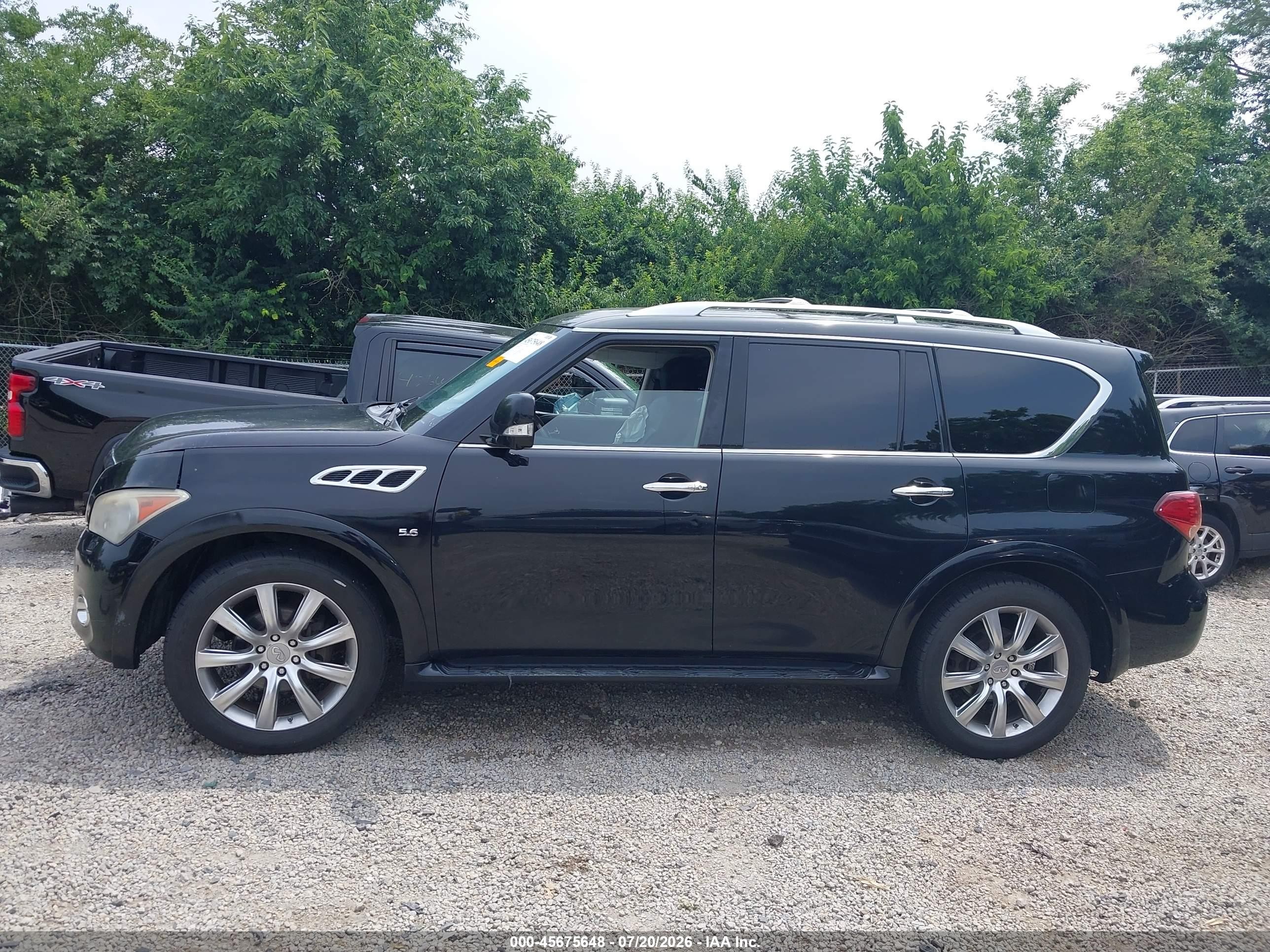 2014 Infiniti Qx80 Black vin: JN8AZ2NE5E9063239