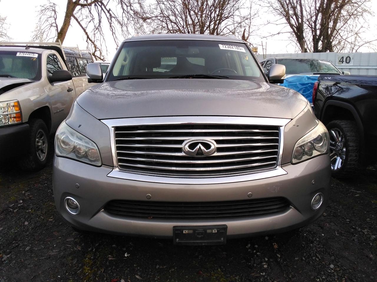 2014 Infiniti Qx80 Gray vin: JN8AZ2NE5E9063483