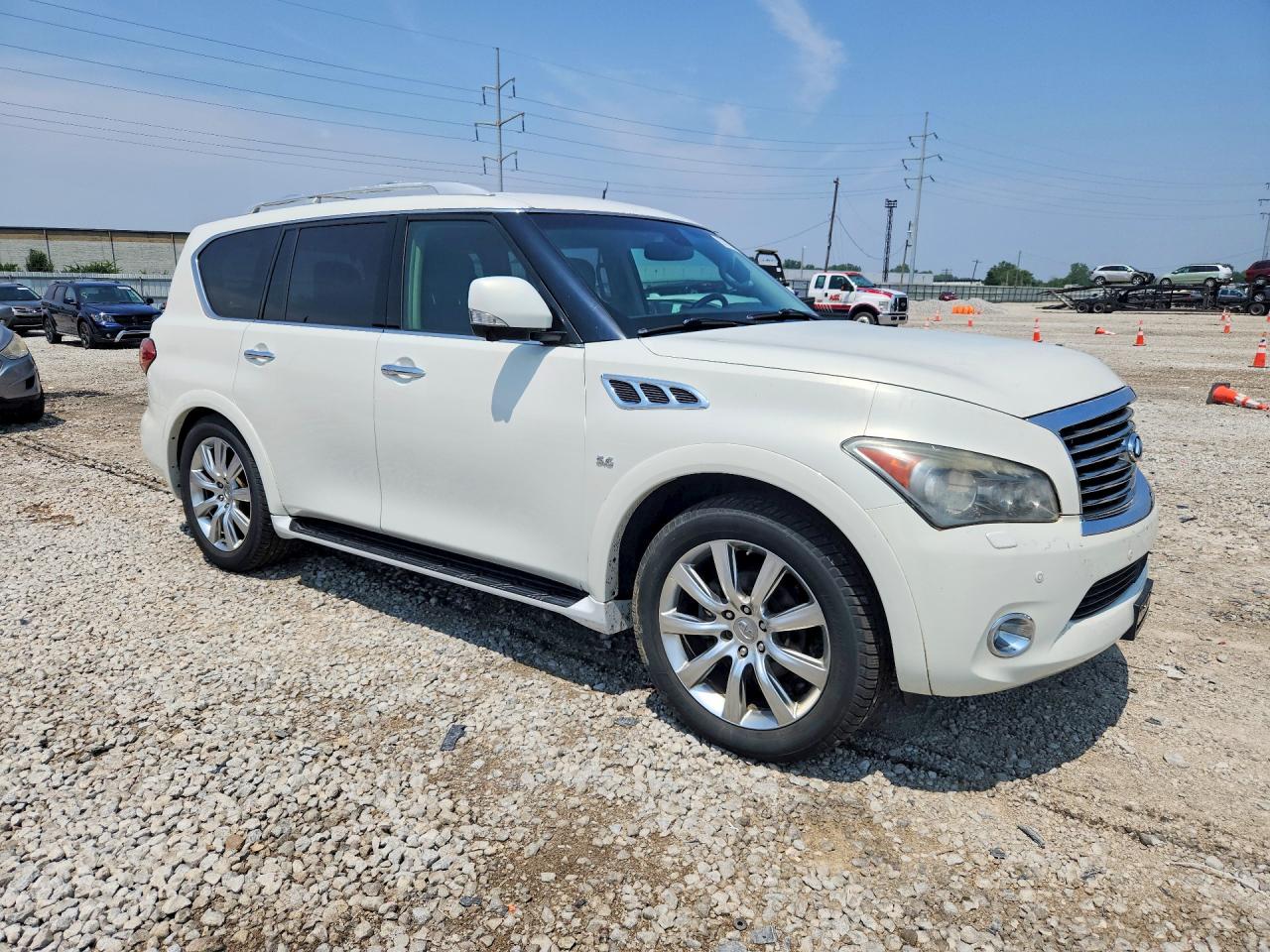 2014 Infiniti Qx80 Base Белый vin: JN8AZ2NE5E9065430