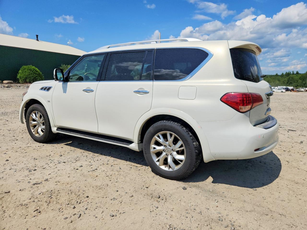 2014 Infiniti Qx80 Base White vin: JN8AZ2NE5E9066142
