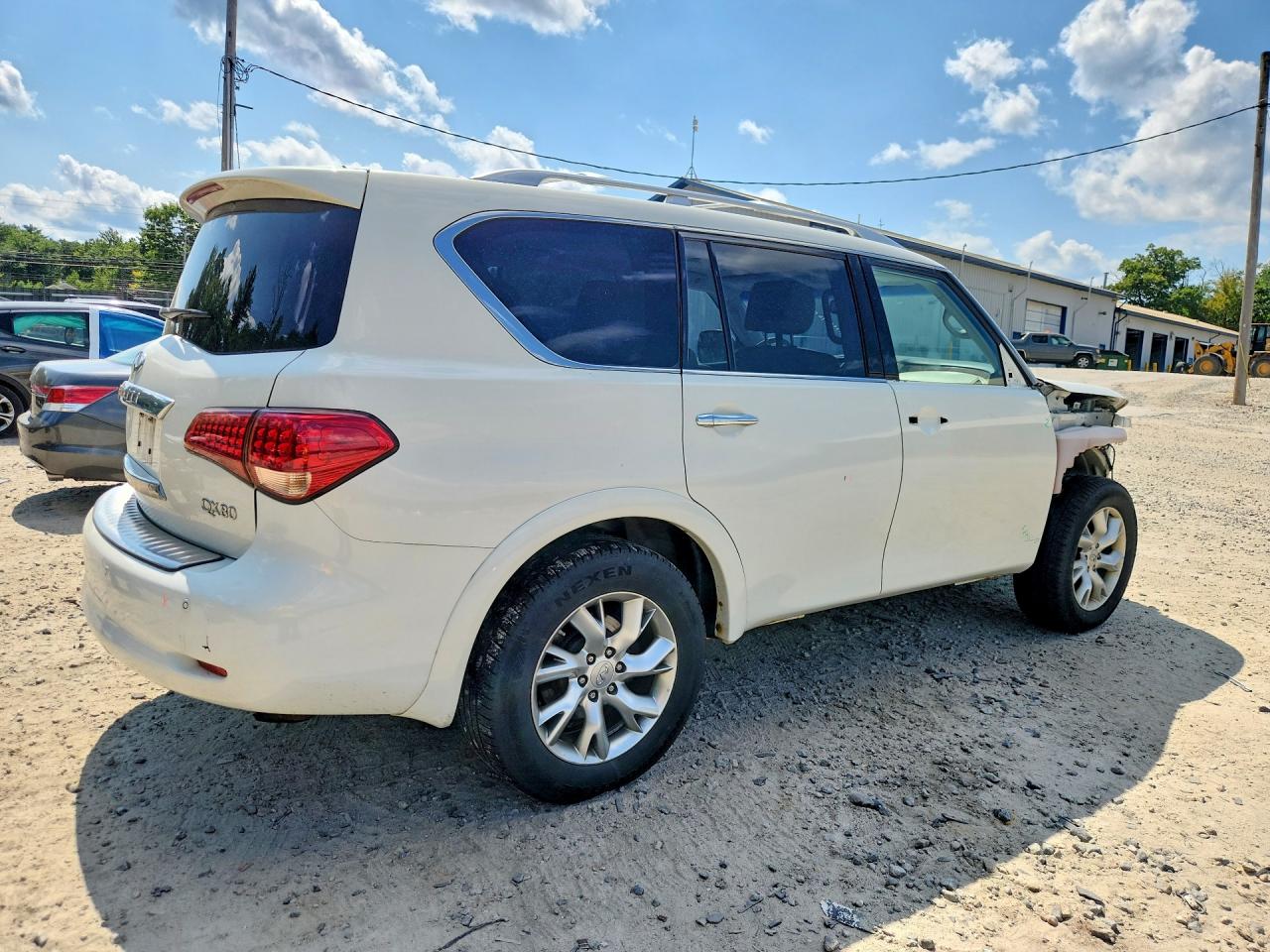 2014 Infiniti Qx80 Base White vin: JN8AZ2NE5E9066142