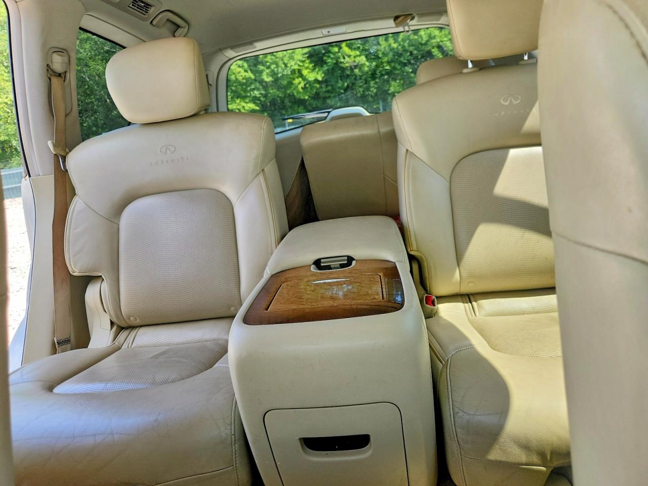 2014 Infiniti Qx80 Base White vin: JN8AZ2NE5E9066142