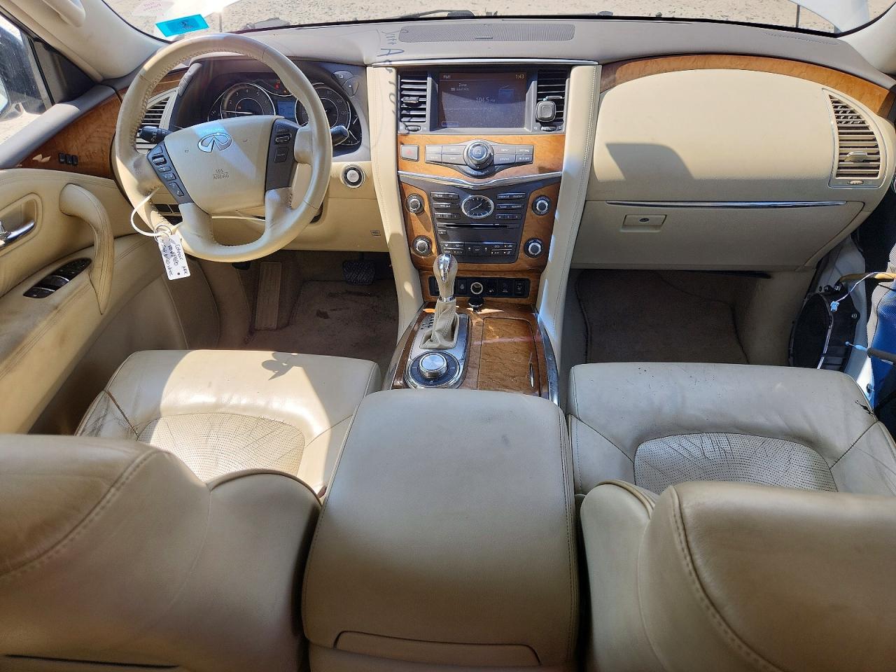 2014 Infiniti Qx80 Base White vin: JN8AZ2NE5E9066142
