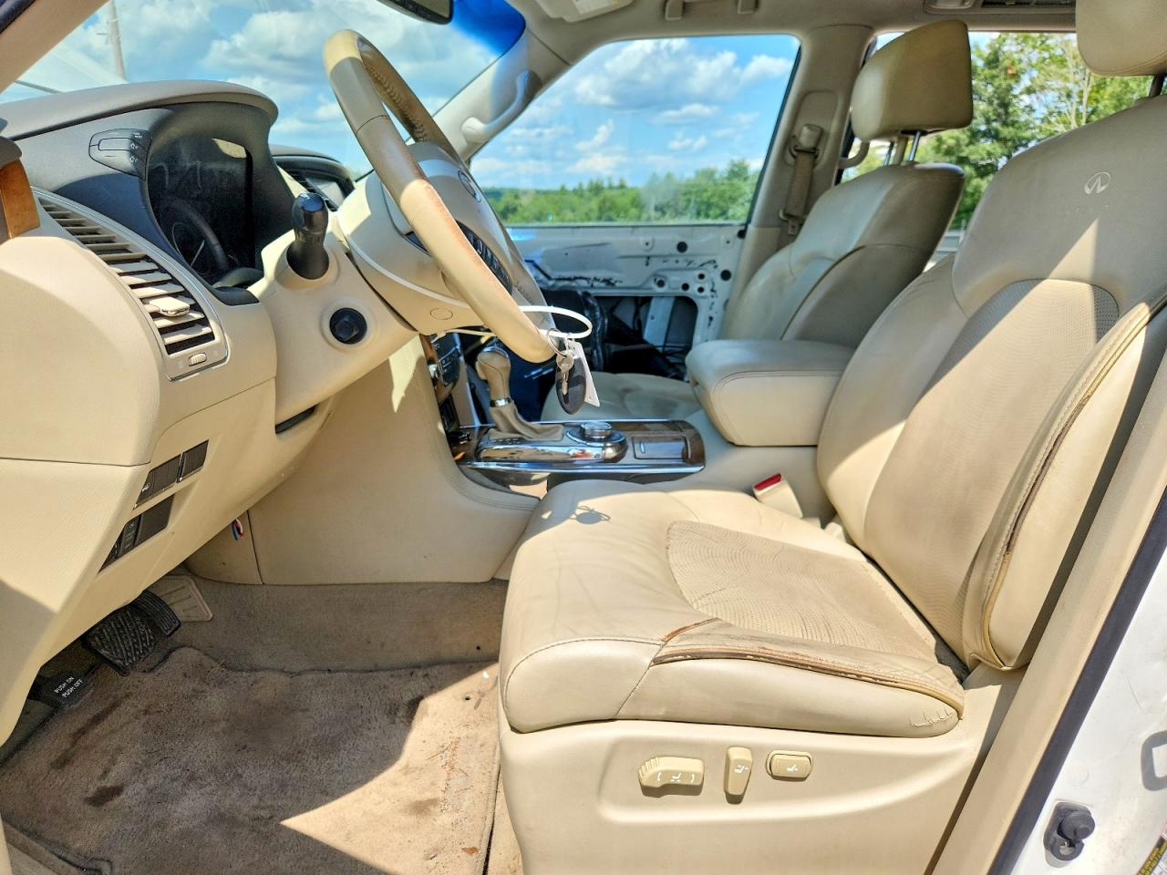 2014 Infiniti Qx80 Base White vin: JN8AZ2NE5E9066142