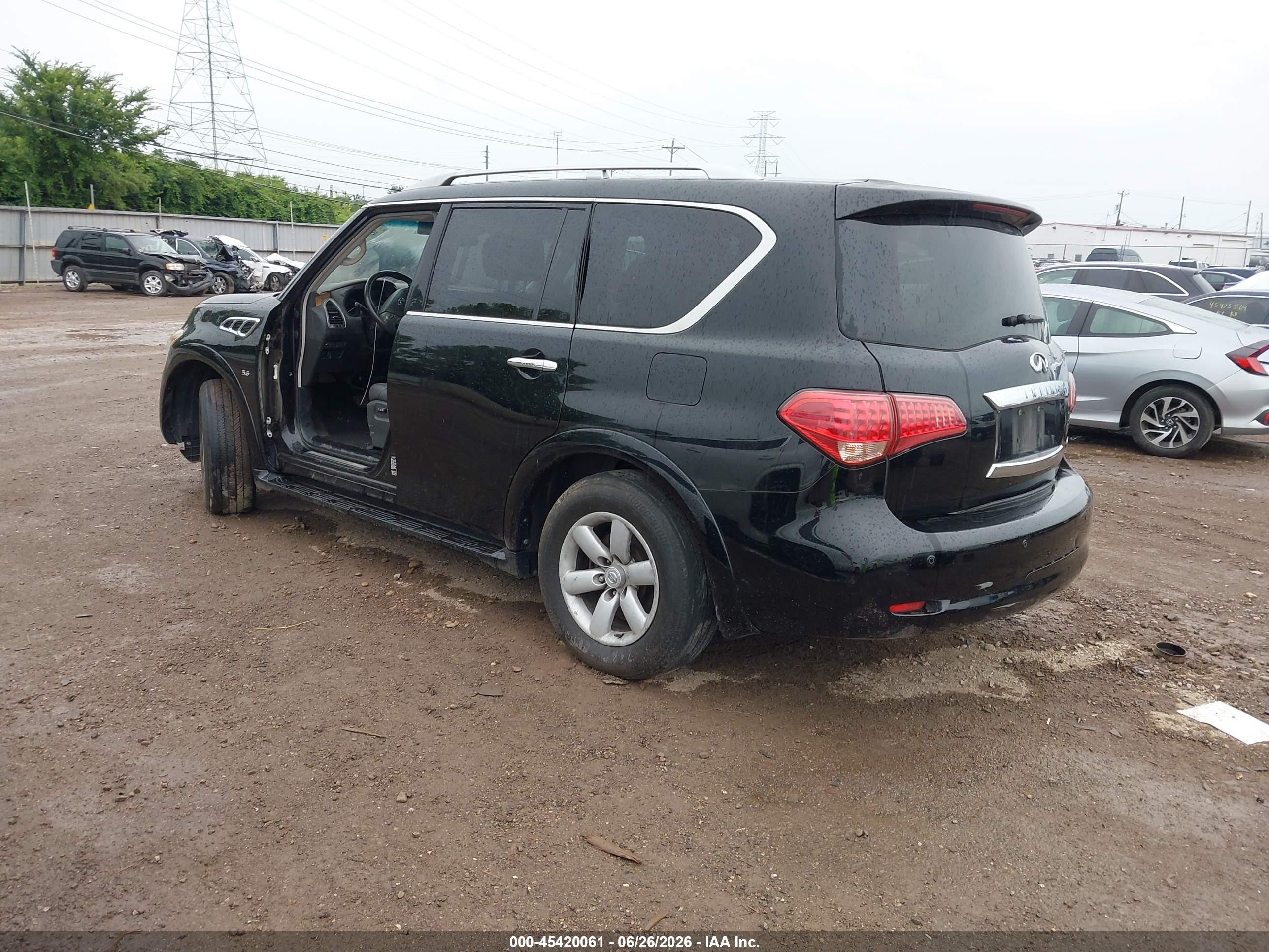 2014 Infiniti Qx80 Black vin: JN8AZ2NE5E9066531