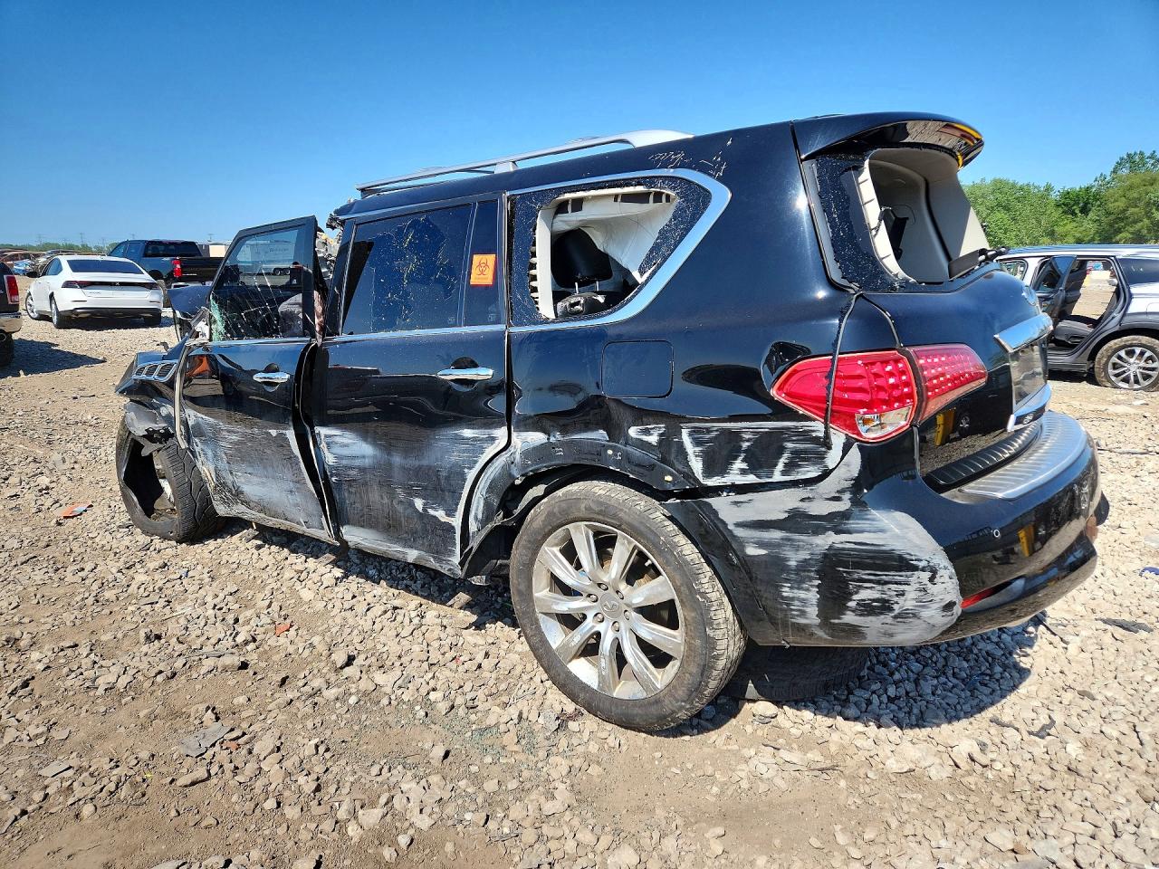 2014 Infiniti Qx80 Base Black vin: JN8AZ2NE5E9066562