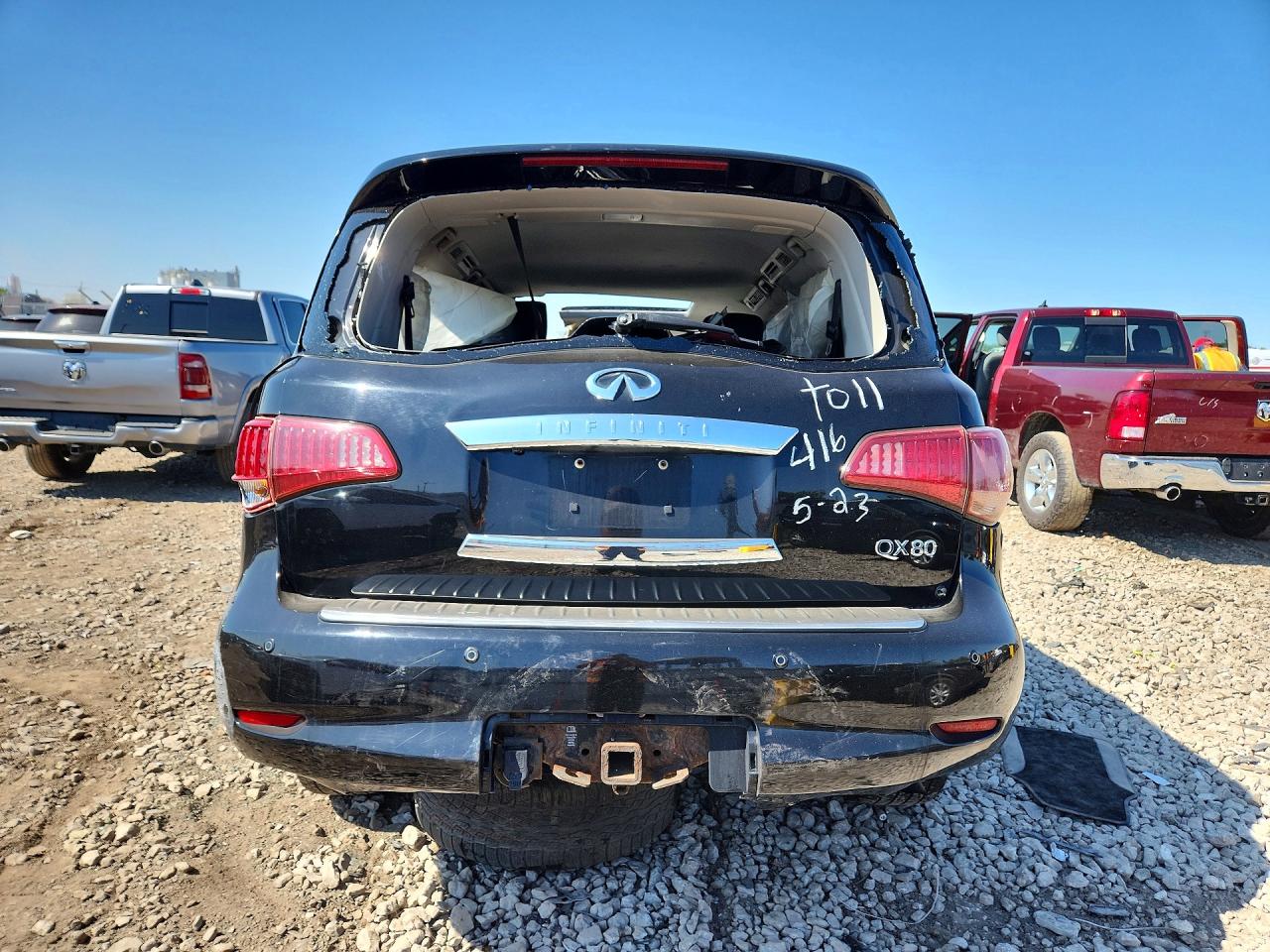 2014 Infiniti Qx80 Base Black vin: JN8AZ2NE5E9066562