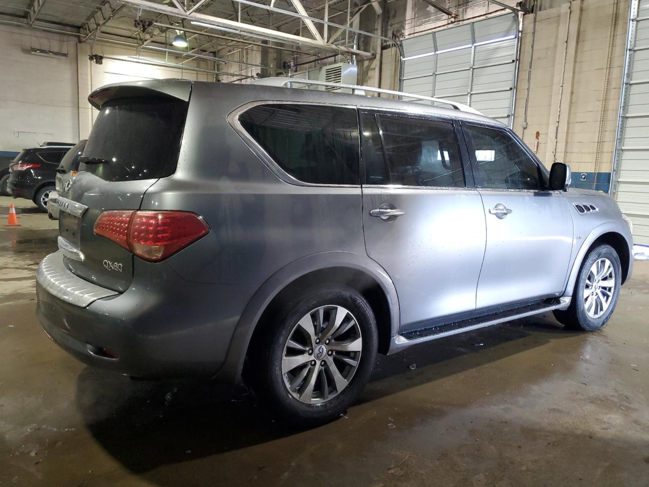 2015 Infiniti Qx80 Gray vin: JN8AZ2NE5F9083542