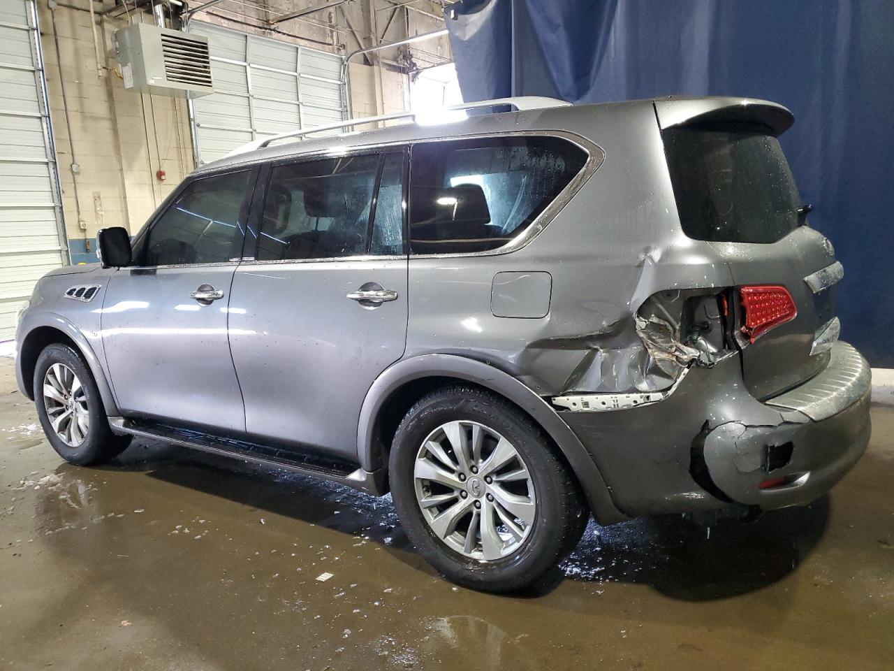 2015 Infiniti Qx80 Gray vin: JN8AZ2NE5F9083542