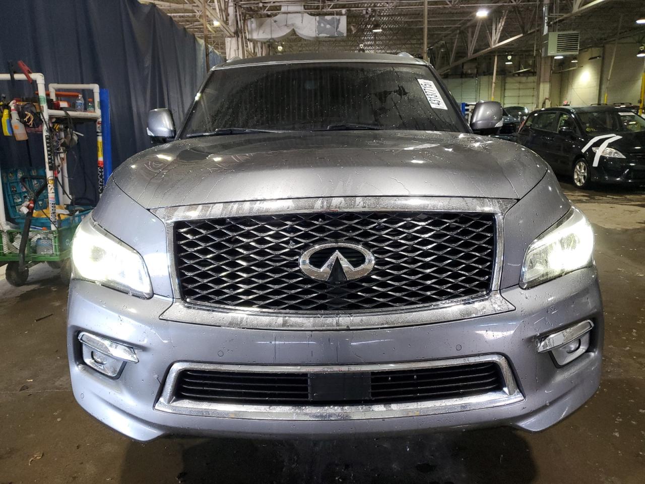 2015 Infiniti Qx80 Gray vin: JN8AZ2NE5F9083542