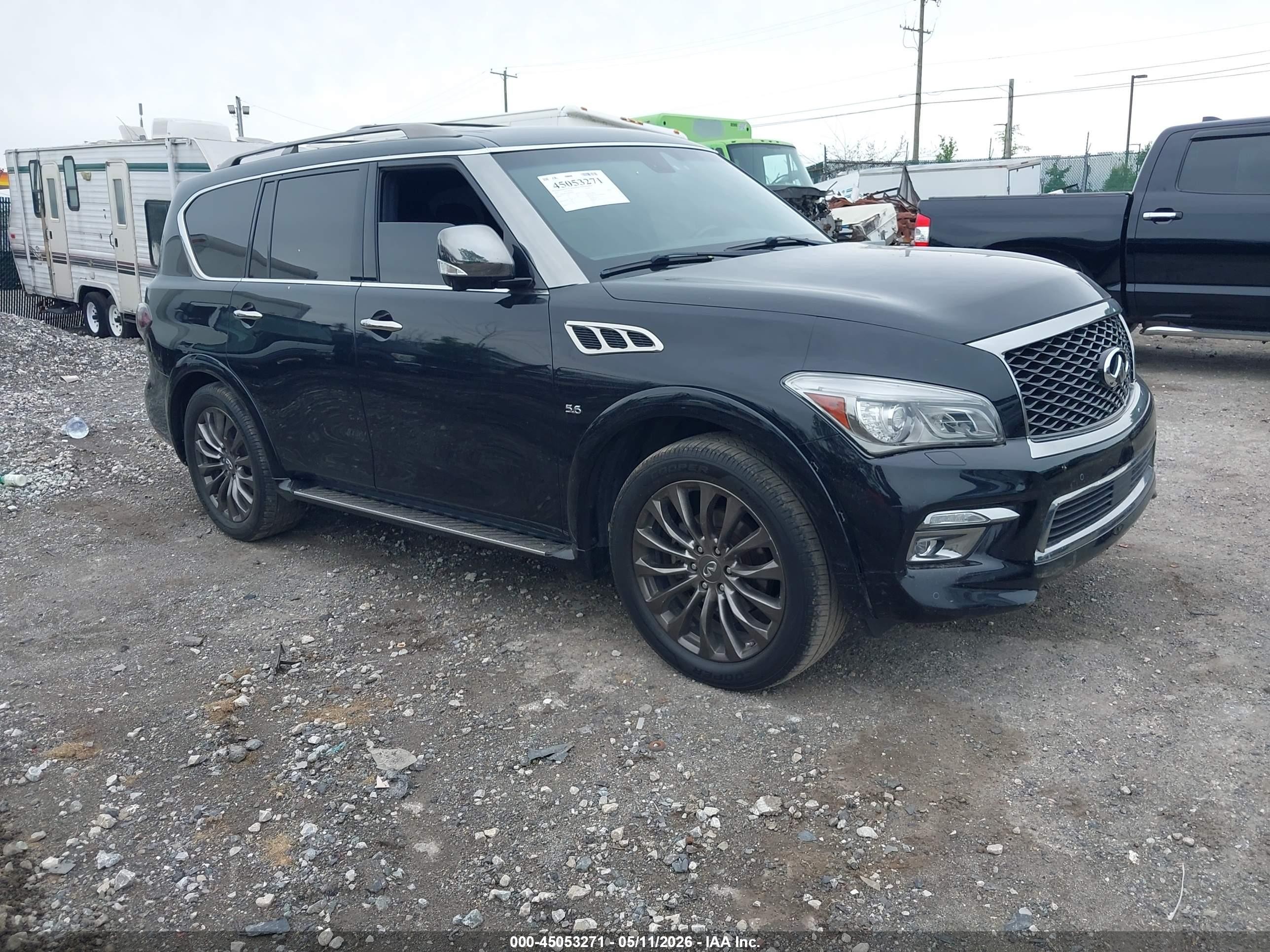 2015 Infiniti Qx80 Limited Black vin: JN8AZ2NE5F9084884