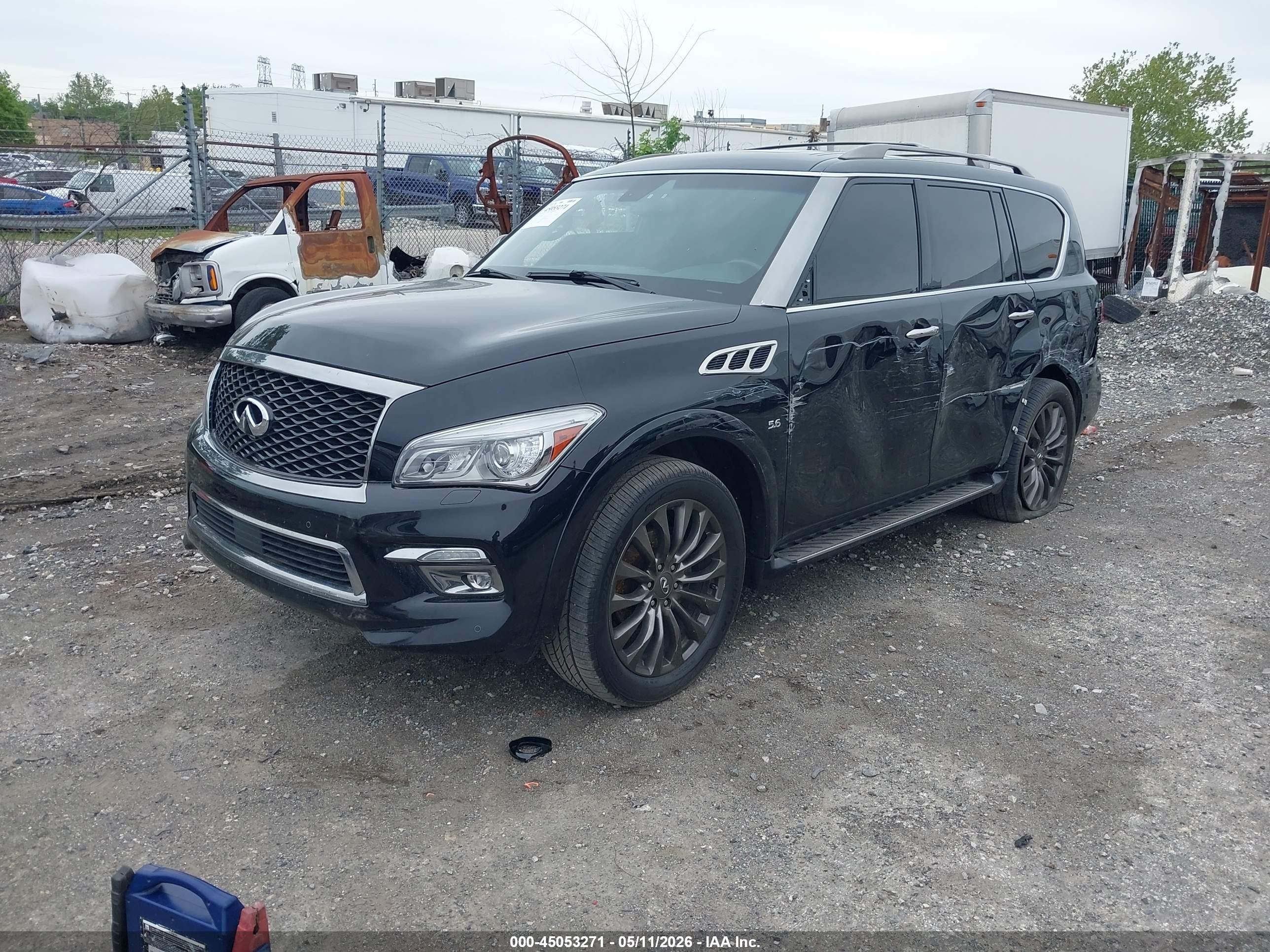 2015 Infiniti Qx80 Limited Black vin: JN8AZ2NE5F9084884